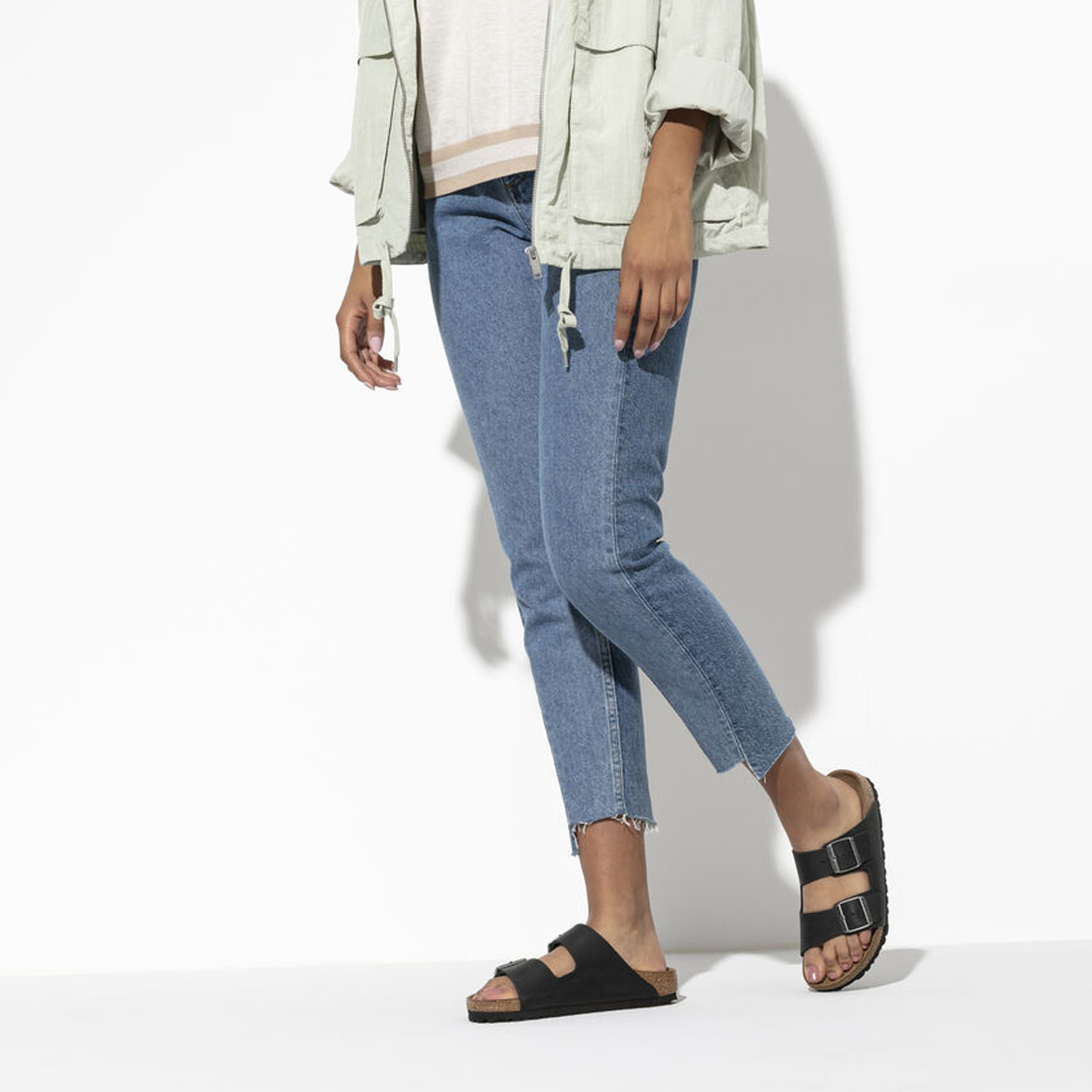 Birkenstock Arizona Unisex Slide Sandals - Black Oiled Leather Comfortable Footbed | Perfect for Summer, Beach, and Casual Wear