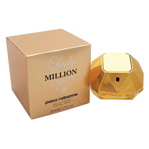 Paco Rabanne Lady Million 50ml Eau de Parfum for Women - Luxurious Floral Scent for Evening Events & Special Occasions