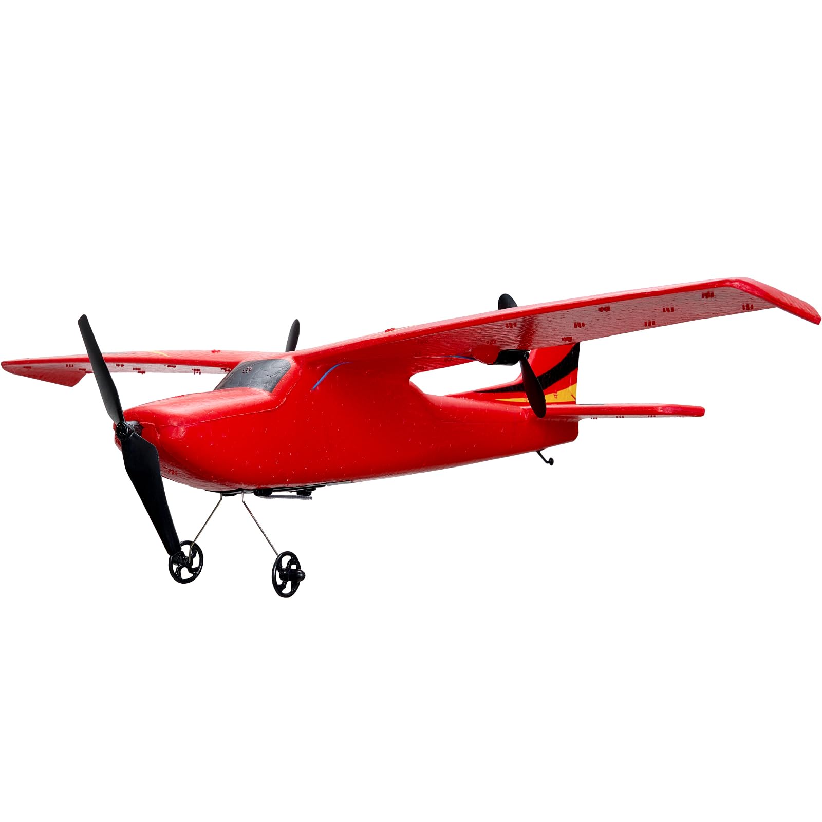 VEVOR 2.4GHz 2CH RC Airplane with 6-Axis Gyro Stabilizer - Ready to Fly Remote Control Glider with 2 Batteries - Best RC Plane Toy for Adults & Kids Beginners - Perfect Birthday & Christmas Gift for Outdoor Flying Fun