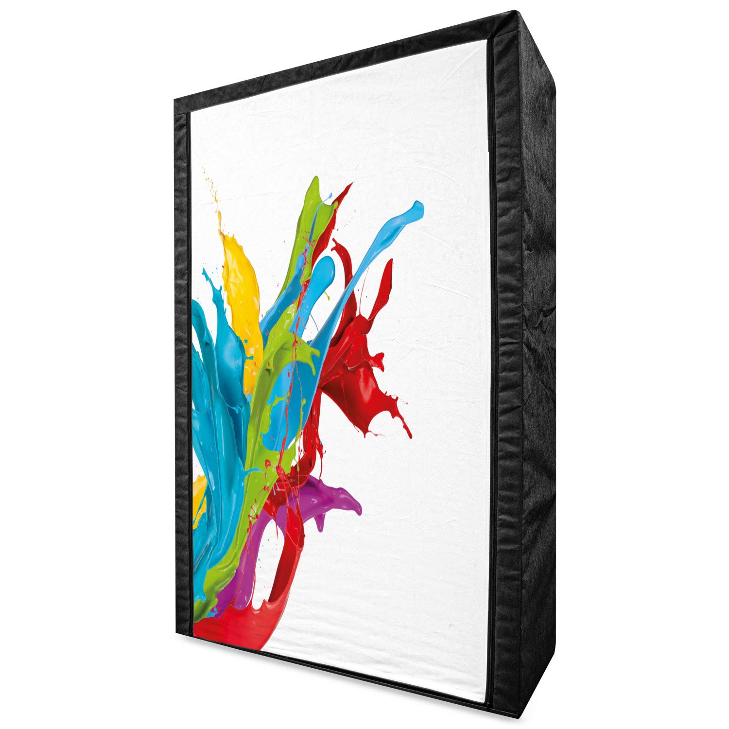 Ambesonne Colorful Portable Fabric Wardrobe with Digital Print - 42.5