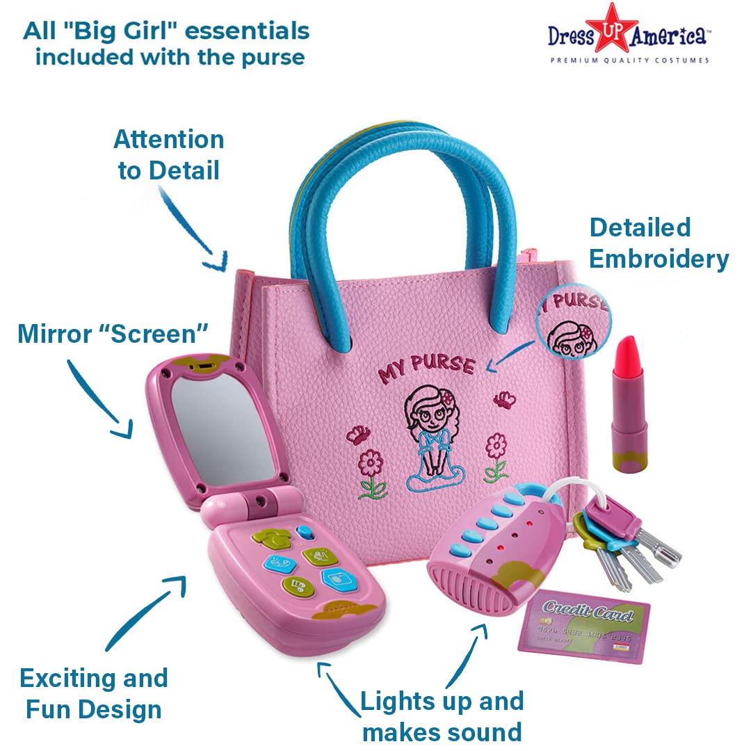 **Toddler Purse for Girls Ages 1-3 - Pretend Play Handbag for Kids - My First Purse Toy for Birthday, Christmas & Party Gifts - Perfect for Dress-Up, Role Play & Imaginative Play**