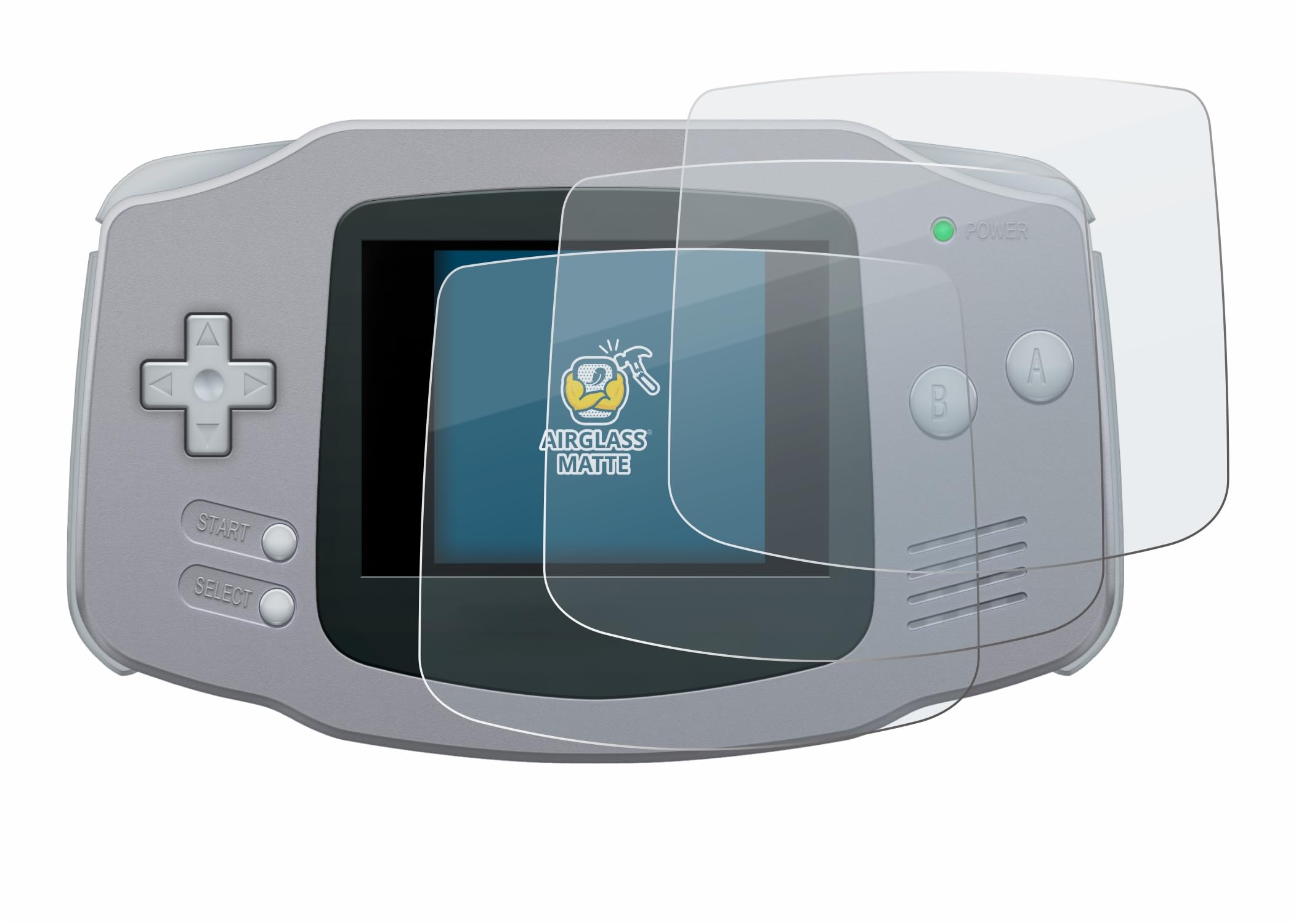 Brotect Anti-Glare Matte Glass Screen Protector for Nintendo Gameboy Advance GBA - 3 Pack, 9H Hardness Anti-Scratch Protection Film - Perfect for Gaming, Travel & Screen Protection