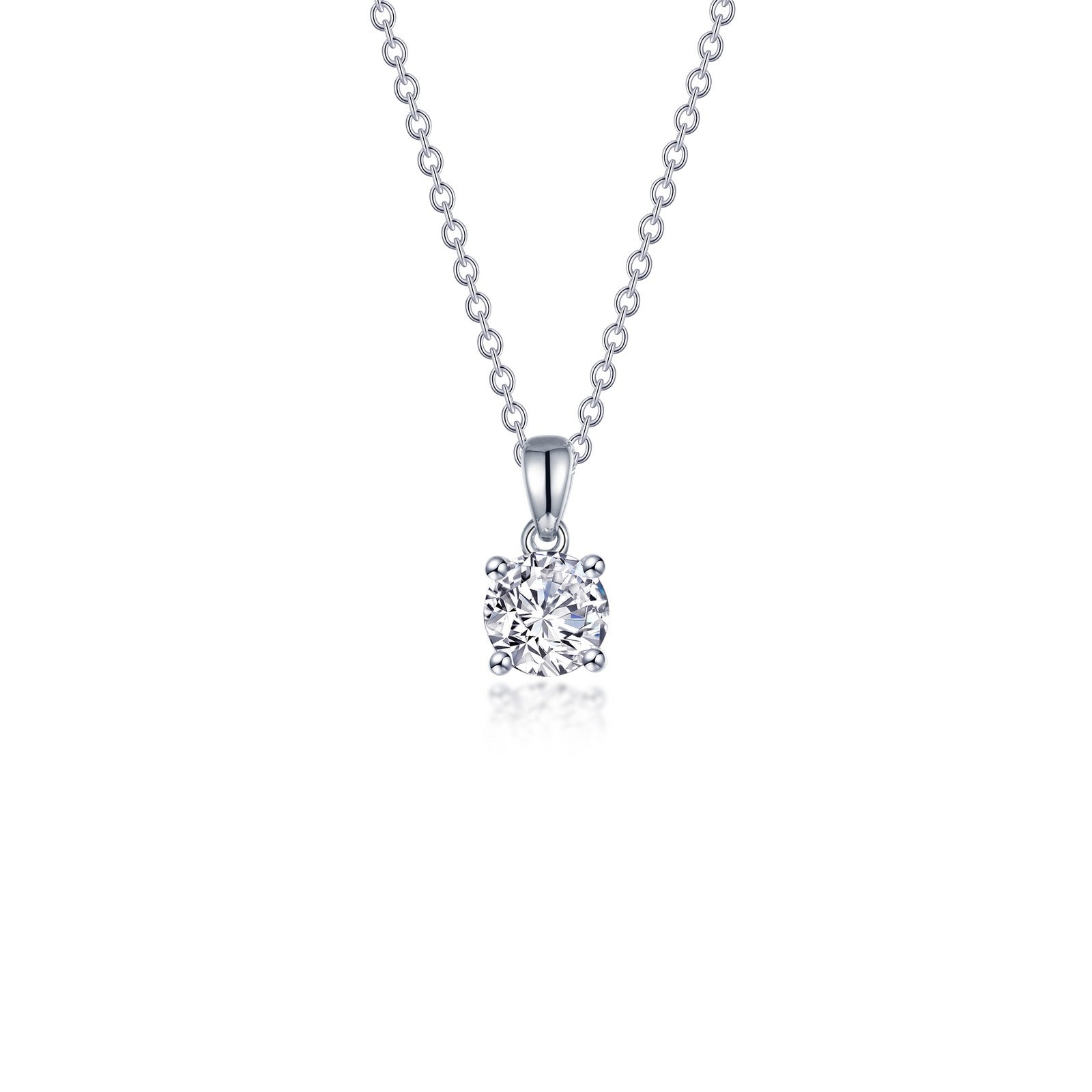 0.65 CTW 4 Prong Solitaire Diamond Necklace for Women - Elegant Pendant Jewelry Gift for Anniversary, Valentine's Day & Special Occasions