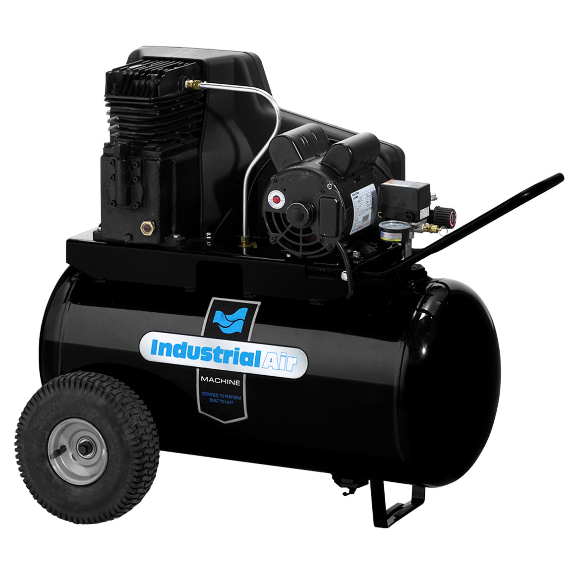 Industrial Air IPA1882054 20 Gallon 155 PSI 1.9 HP Horizontal Air Compressor - Powerful & Portable for Workshops, Construction Sites & DIY Projects