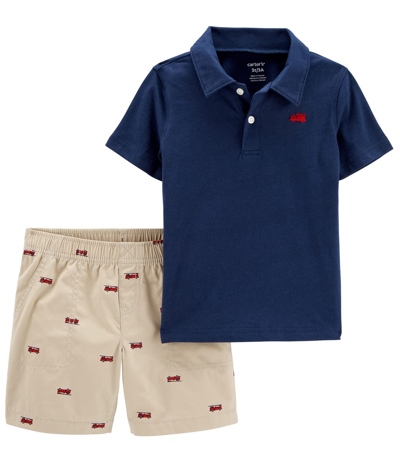 Carter's Baby Boys' 2-Piece Playwear Sets - Soft Cotton Outfits for Playtime & Everyday Wear | Toddler Clothes for Daycare, Park & Family Outings