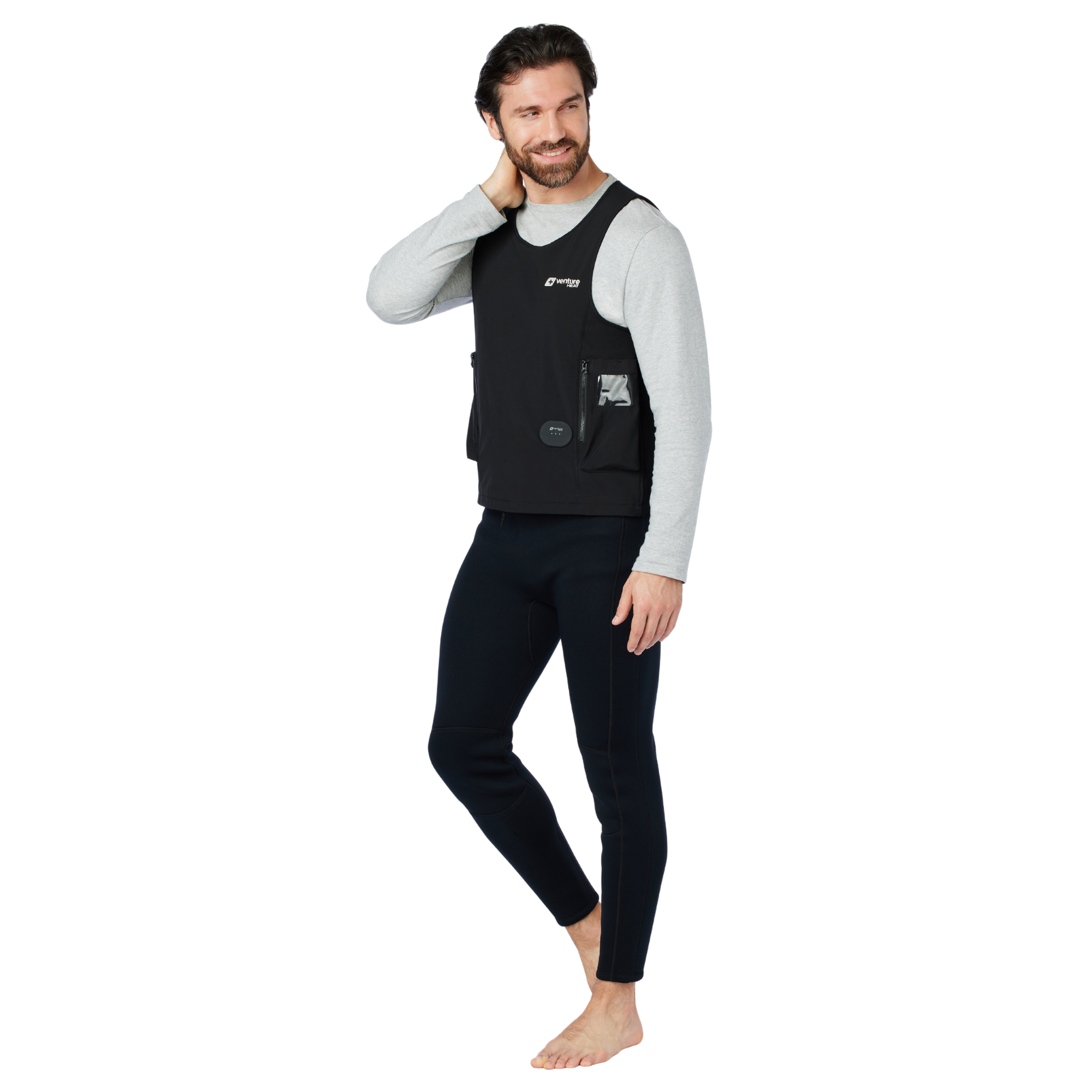 Venture Heat Pro Heated Dive Vest for Scuba Diving - Electric Thermal Underwater Wetsuit Jacket - Cold Water Diving Gear for Spearfishing & Ice Fishing