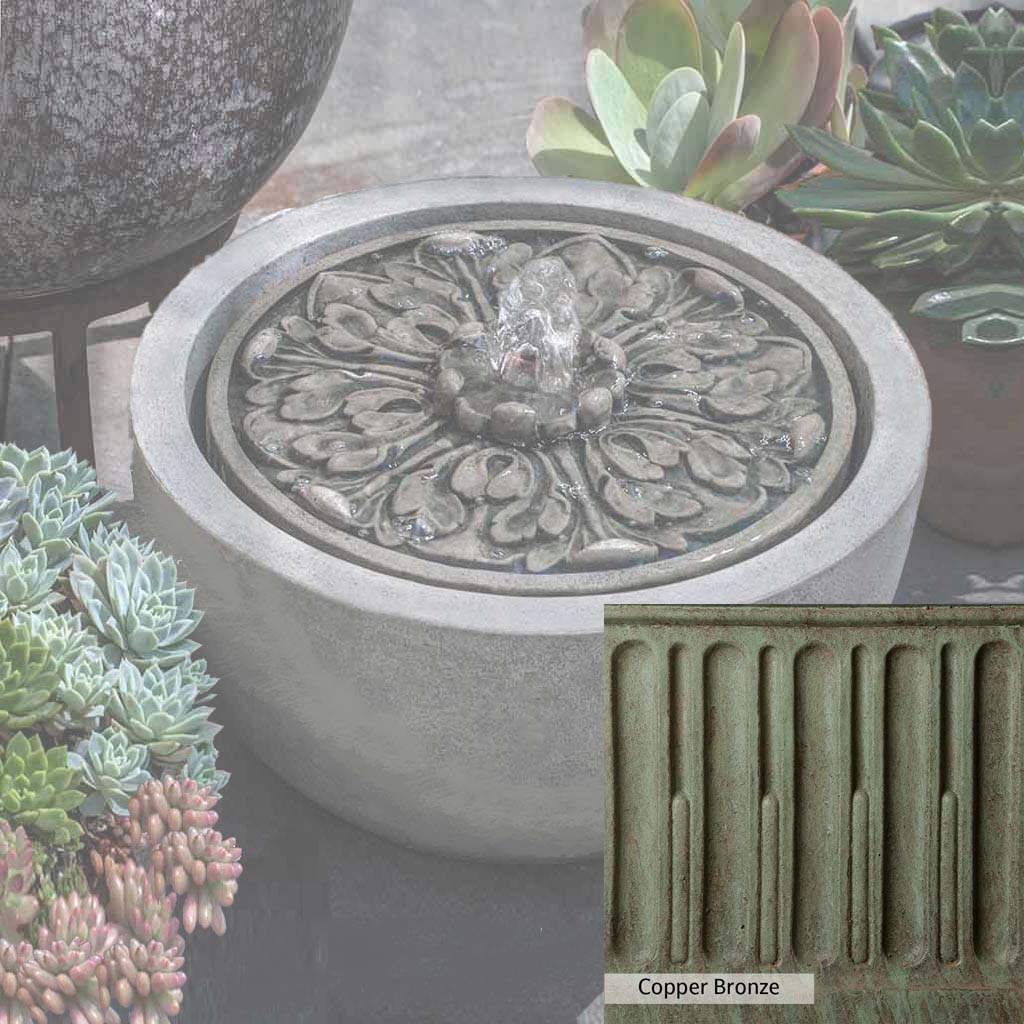 Campania International M Series Medallion Fountain - Outdoor Garden Water Feature for Patio, Yard & Landscape Decor | Classic Roman Design Waterfall Fountain