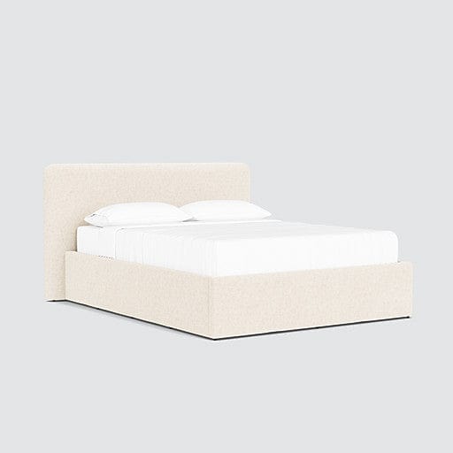 Alpine Bed with Low Headboard - Modern Minimalist Wooden Platform Bed Frame for Bedroom - Perfect for Small Spaces, Apartments, and Guest Rooms