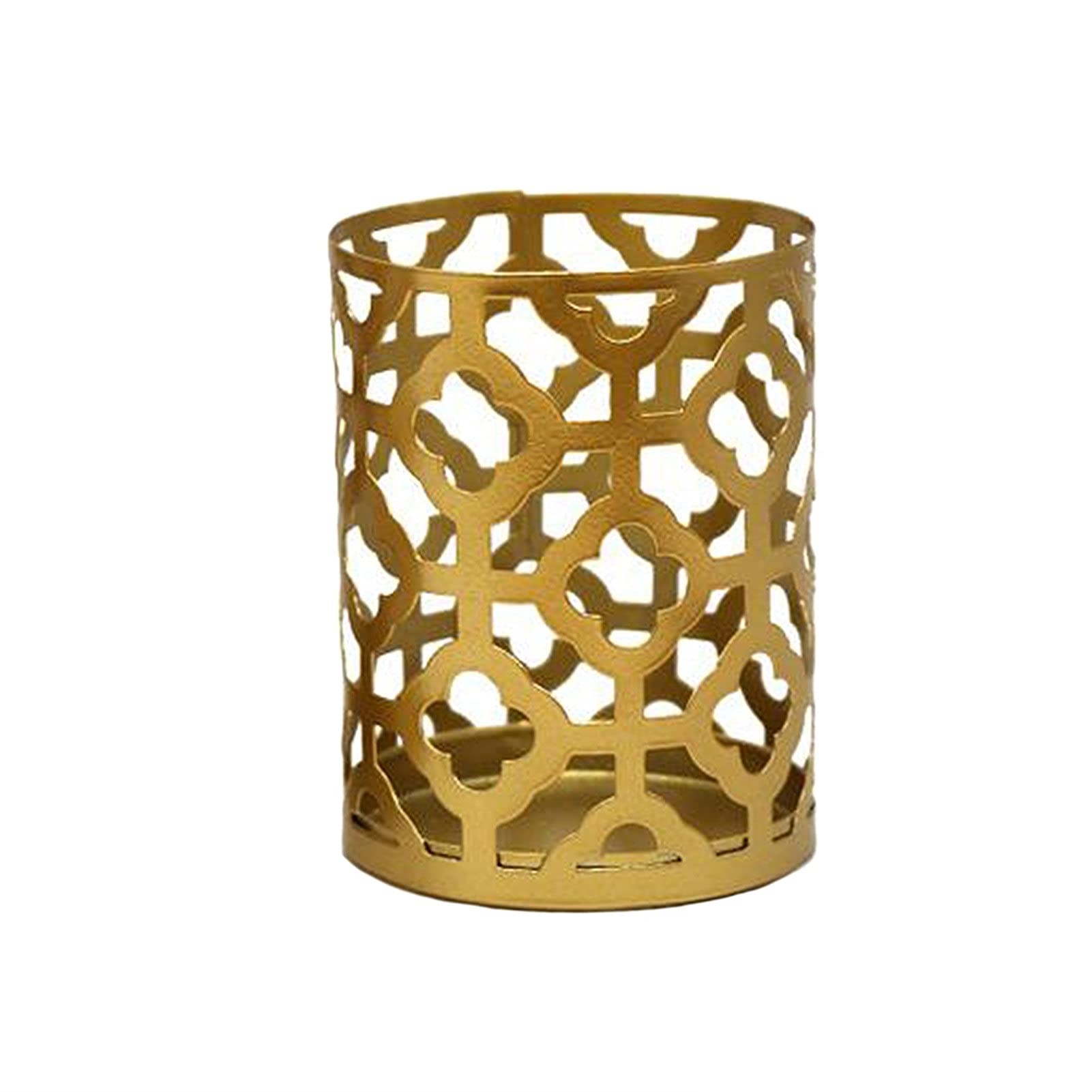 ZZTT Creative Hollow Iron Candle Holder - Elegant Tealight Stand for Wedding, Home Decor, Tabletop Centerpiece - Perfect for Romantic Dinners, Parties & Holiday Decorations (Style1)