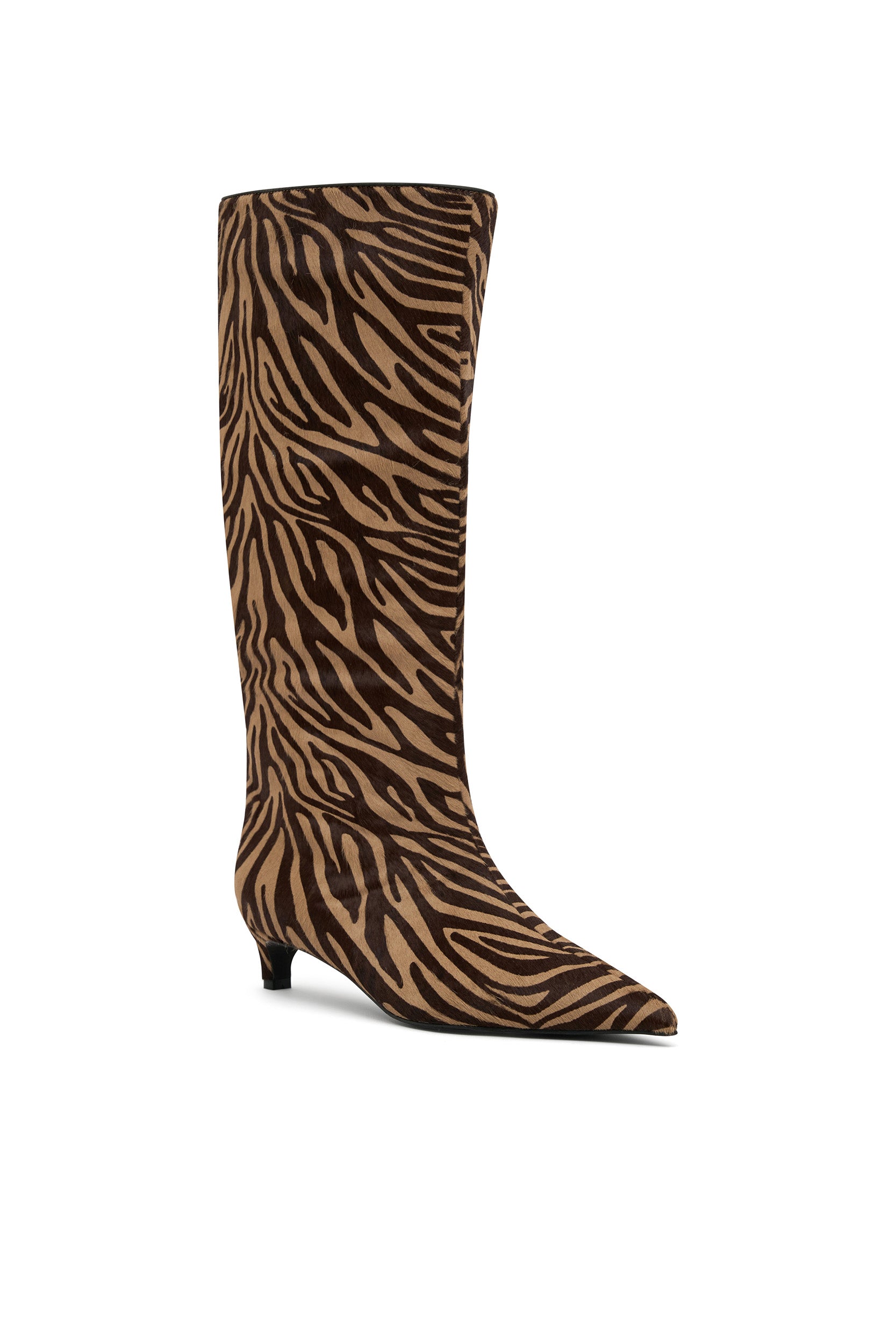Stacey Women's Zebra Print Ankle Boots - Fashionable & Comfortable for Casual Outings, Parties & Work