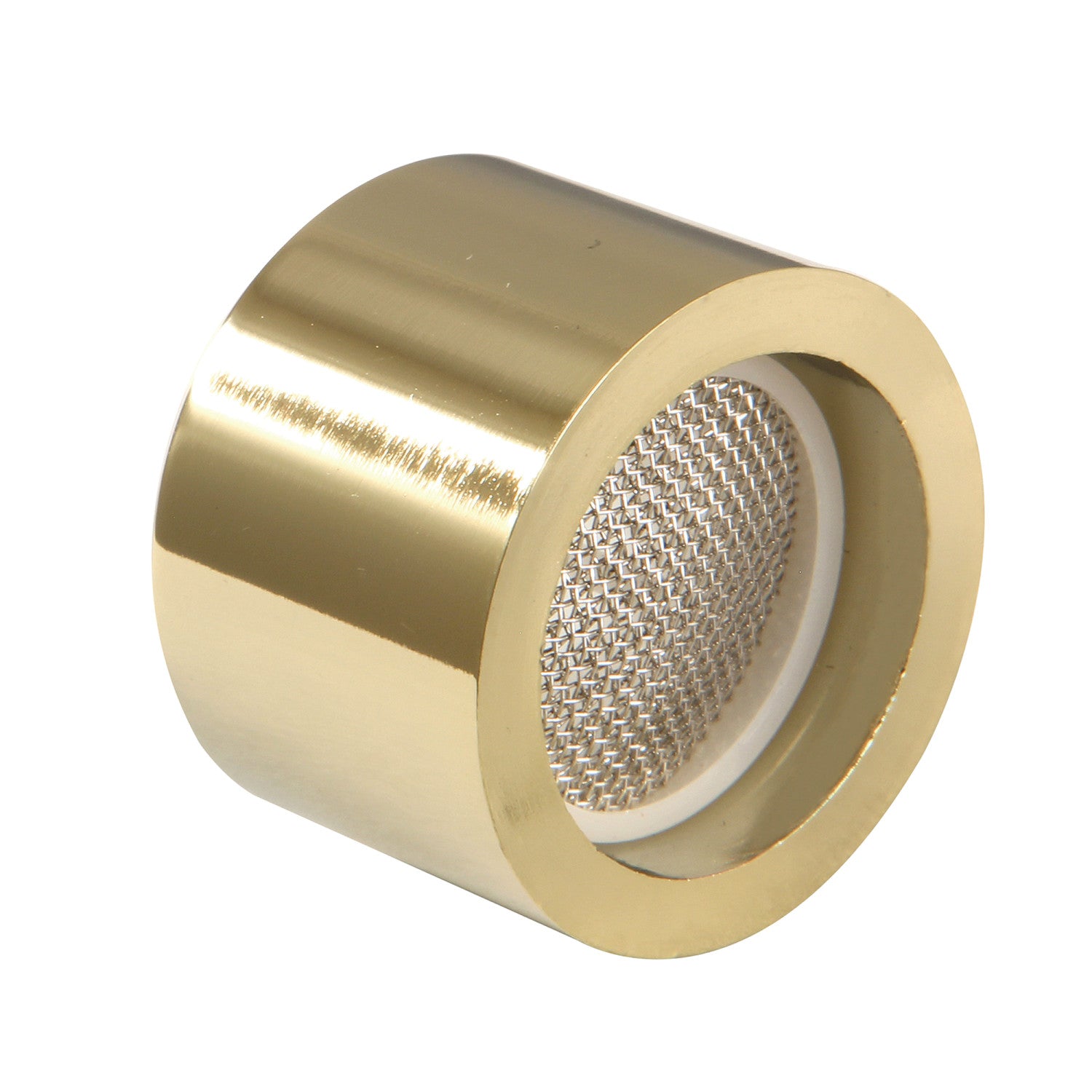 Cal Green KSSA8022 Female Thread Stream Shaper - Polished Brass Faucet Attachment for Kitchen & Bathroom Sink Water Flow Control
