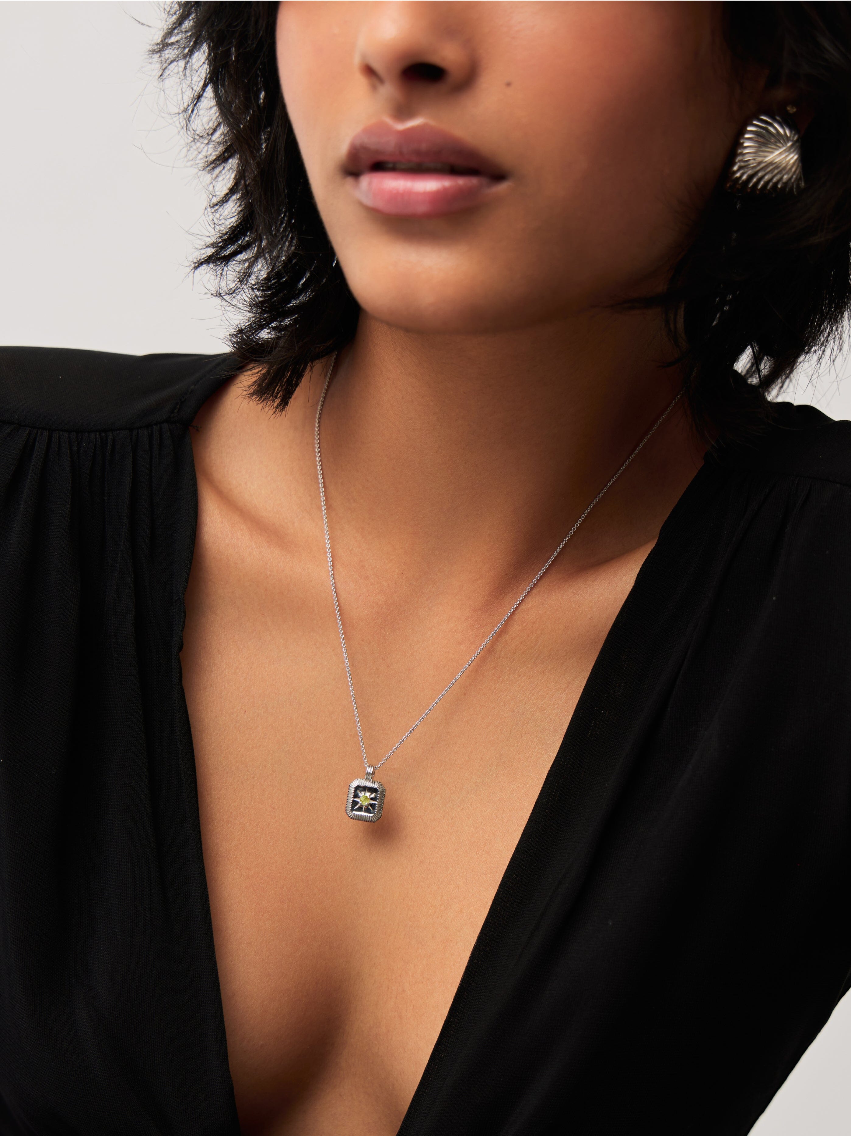 August Birthstone Pendant Necklace - Genuine Peridot Gemstone Jewelry for Women | Elegant Gift for Birthday, Anniversary & Special Occasions | Perfect for Everyday Wear, Parties & Formal Events