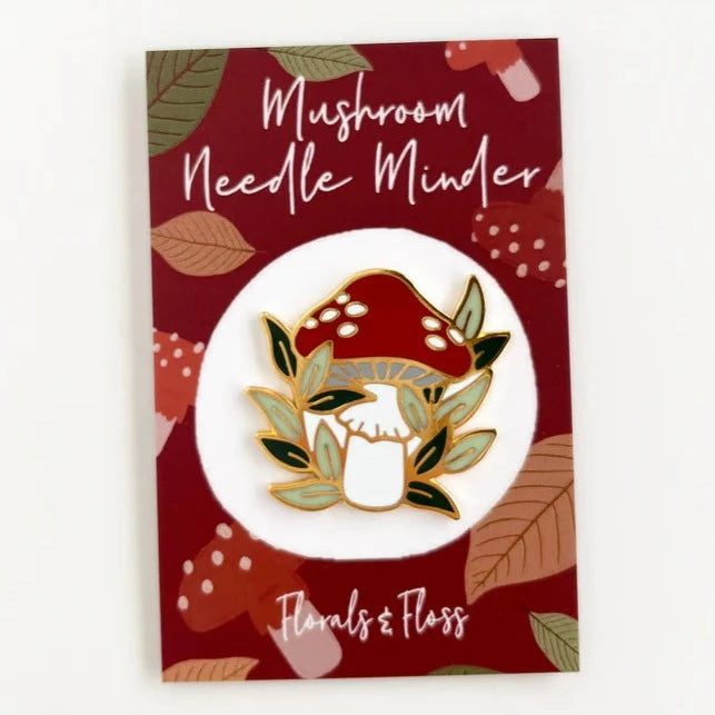 Mushroom Needle Minder - Magnetic Needle Holder for Sewing & Embroidery - Perfect for Quilting, Cross Stitch & Craft Projects