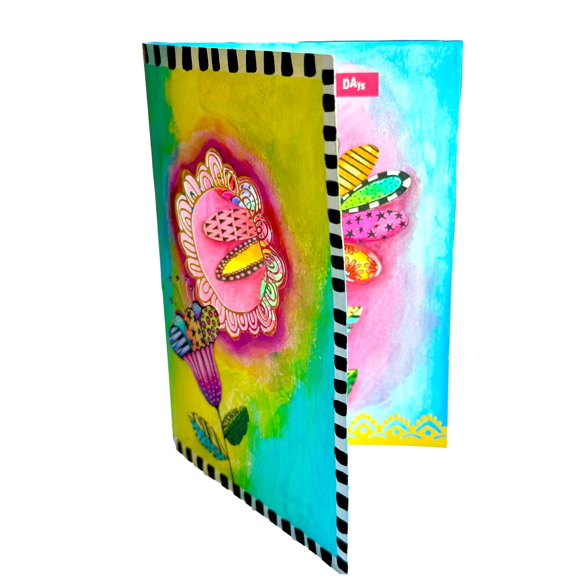 ABM Clear Stamp Playful Flowers Signature Collection - 14 Piece Set for DIY Scrapbooking, Card Making & Crafting - Perfect for Greeting Cards, Journals, and Home Decor Projects