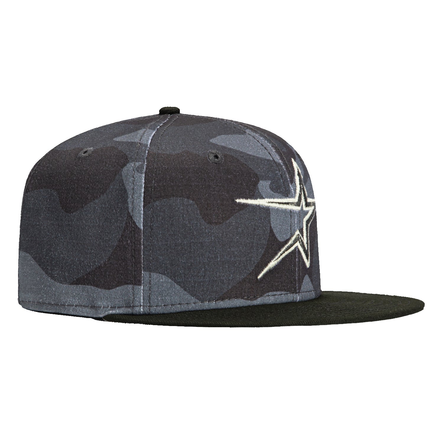 New Era 59Fifty Camo Houston Astros Glow in the Dark Baseball Cap - Adjustable Snapback Hat for Men & Women, Perfect for Night Games, Concerts & Outdoor Activities