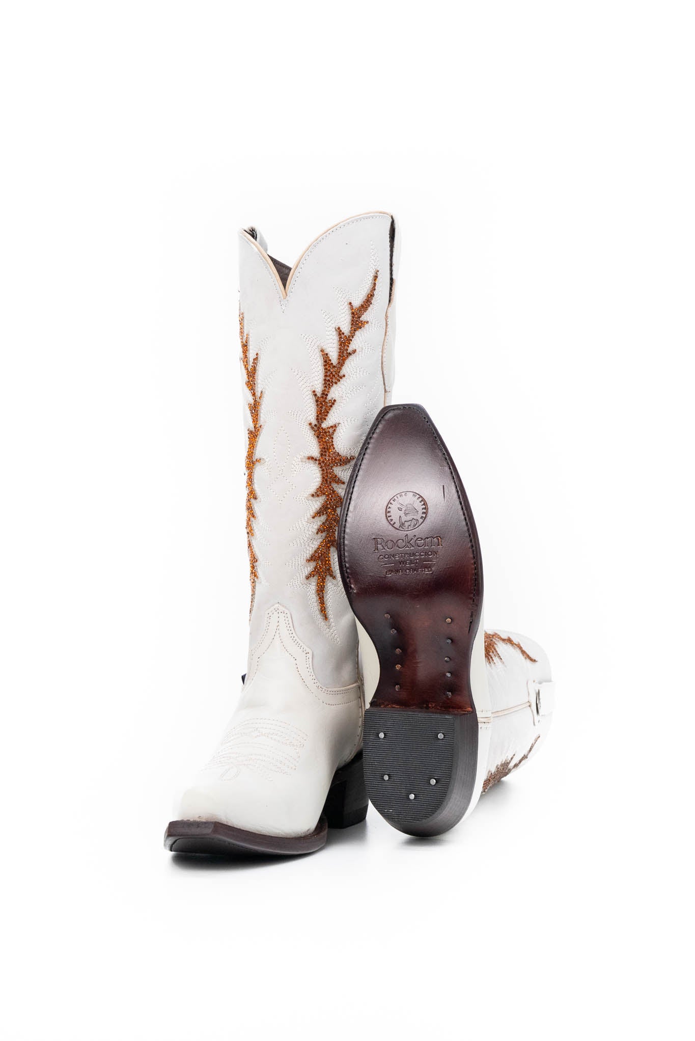 Marisol Mid-Calf Snip Toe Cowgirl Boots for Women - Western Ankle Booties with Vintage Distressed Leather - Perfect for Country Music Festivals & Rodeo Events