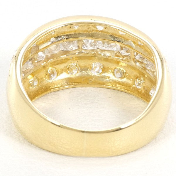 18K Yellow Gold Diamond Ring for Women - Elegant Solitaire Engagement & Wedding Band - Perfect for Proposals, Anniversaries, and Special Occasions