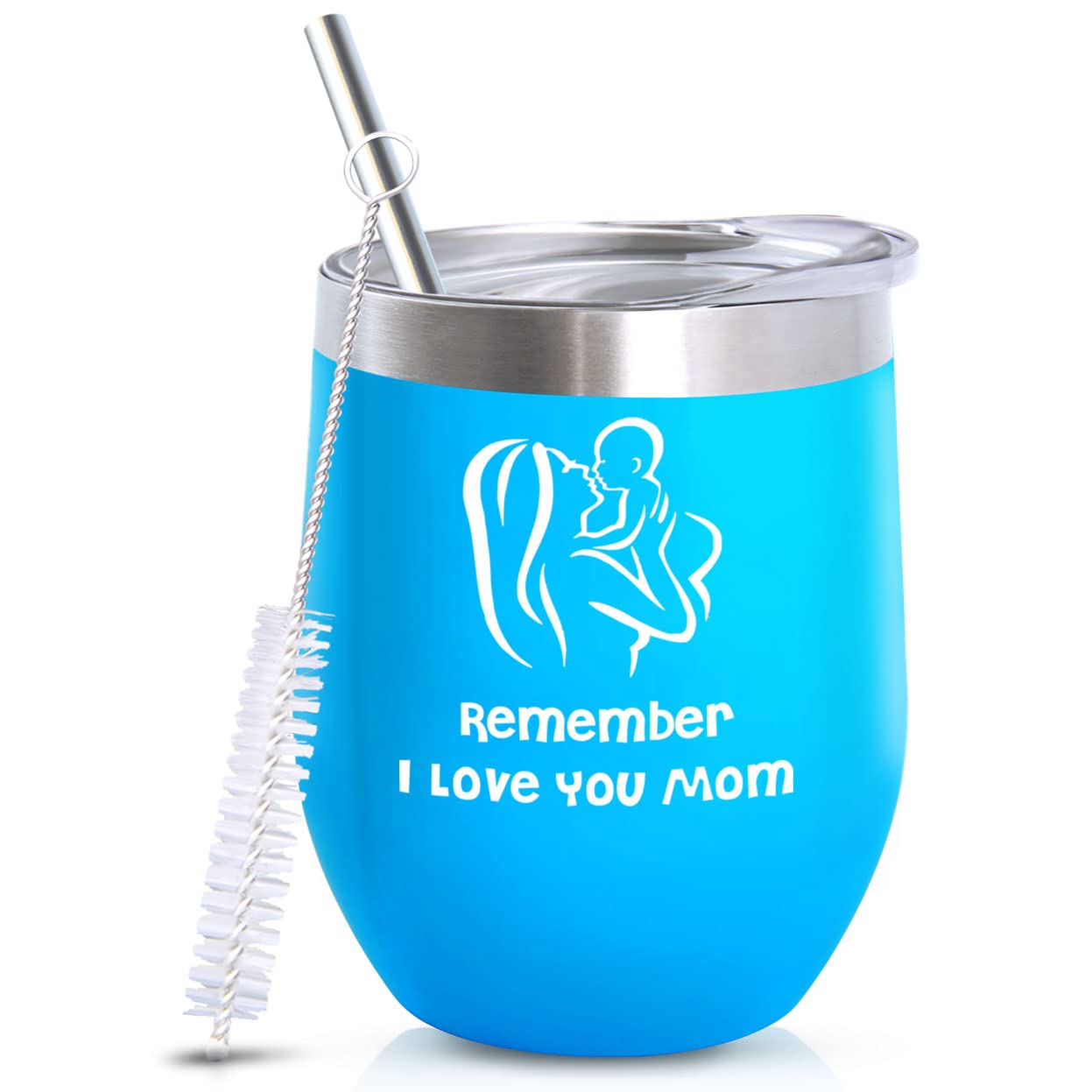 **Personalized Insulated Tumbler for Mom - Best Birthday Gift for Women, Mother's Day, Christmas - Stainless Steel Travel Mug for Coffee, Wine & Tea - Ideal Gift from Daughter, Wife or Granddaughter**    *(Perfect for Work, Travel, Home Use & Special Occasions)*