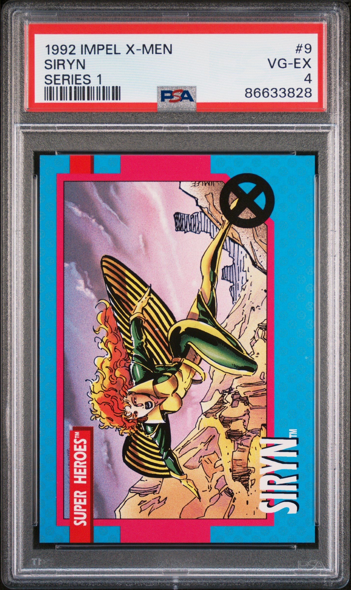 1992 IMPEL X-Men Series 1 Siryn #9 PSA 4 Graded Trading Card - Collectible Marvel Comics Memorabilia for Superhero Fans & Card Collectors - Perfect for Display, Investment & Nostalgic X-Men Collections