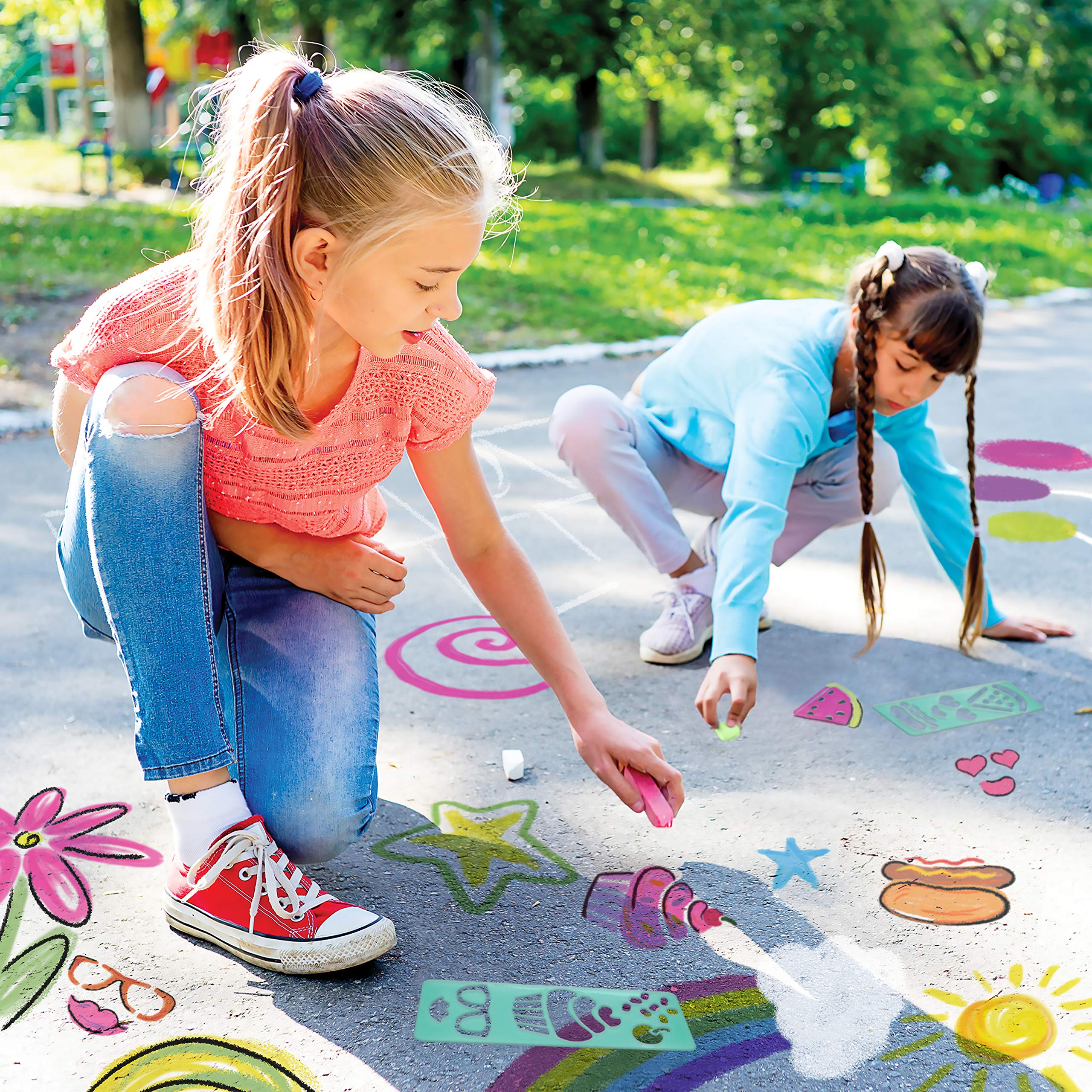 Fashion Angels Garbage Can of Chalk Fun Crafting Kit - Multicolor Chalk Art Set for Kids, DIY Creative Drawing & Craft Projects - Perfect for Birthday Parties, Classroom Activities & Outdoor Fun