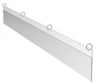 GFX DS11-2078-S11-HDW Clear Card Channel Hardware Kit - Durable Plastic Card Holder for Business, Retail & Office Organization - Perfect for Menu Displays, Price Tags & ID Badges