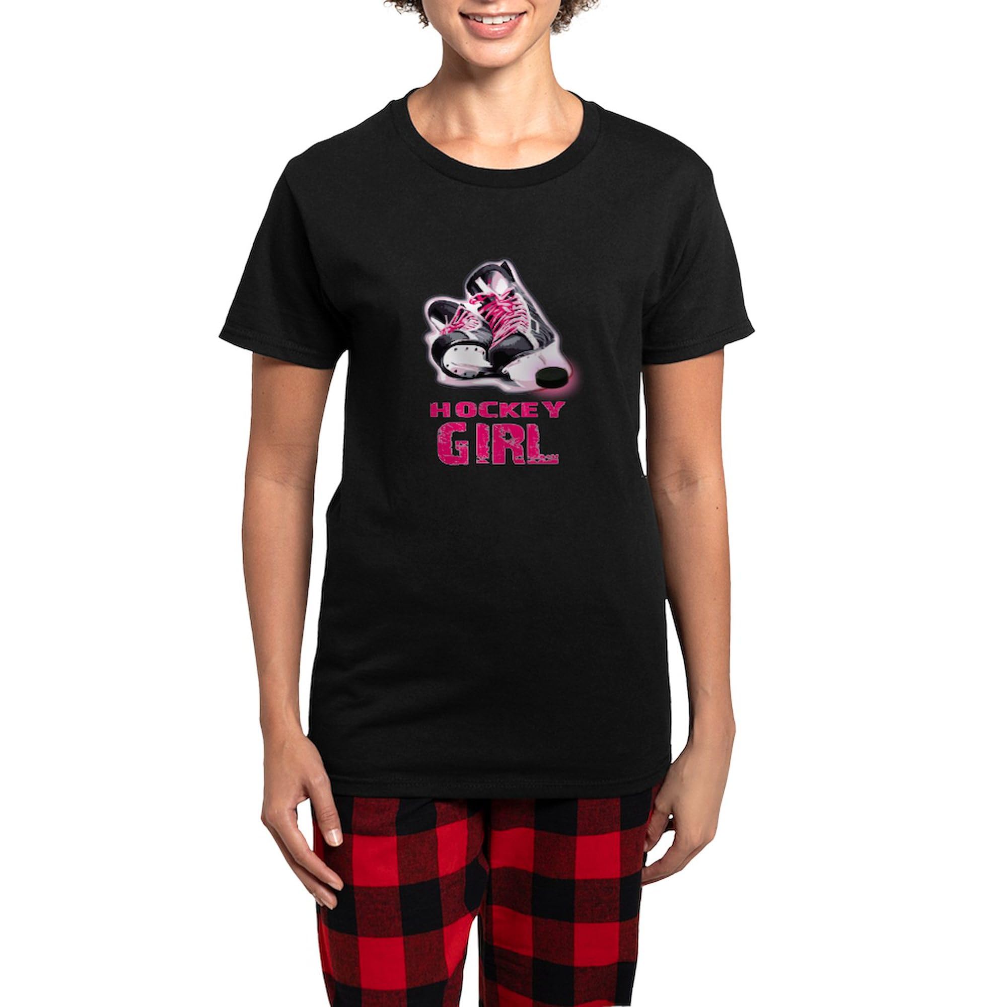 Women's Hockey Girl Pajamas - Novelty Sleepwear PJ Set for Hockey Fans | Perfect for Game Nights, Sleepovers & Cozy Lounging
