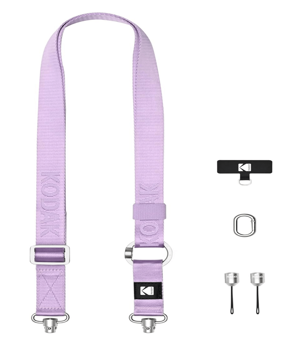 KODAK Multi-Purpose Adjustable Camera Strap (Purple) - Comfortable Neck & Shoulder Support for DSLR, Mirrorless, and Film Cameras - Perfect for Travel, Hiking, and Photography Sessions
