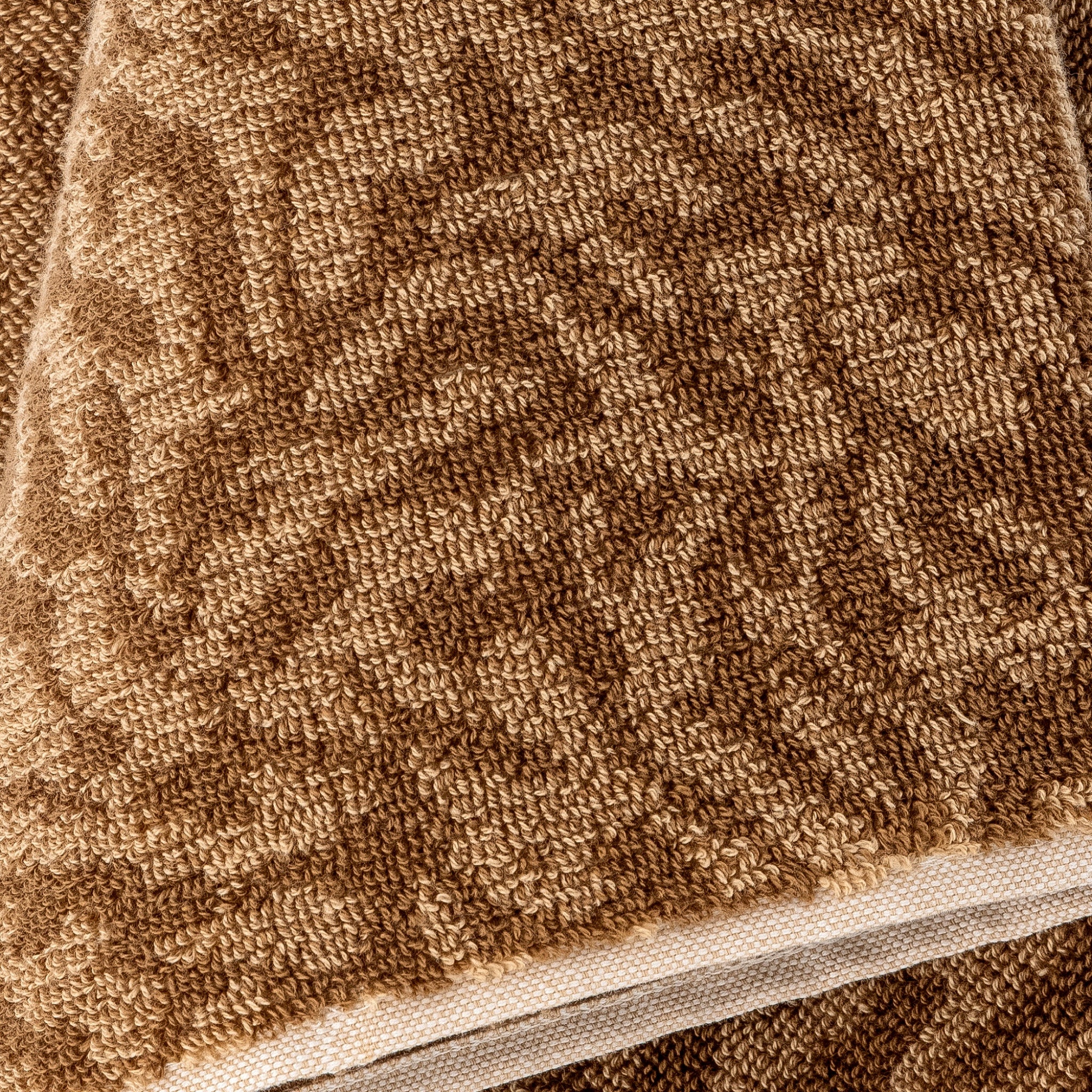Bloomingville Kaysa 100% Cotton Bath Towel - 55x28 Inches (140x70cm), Soft & Absorbent, Light Brown - Perfect for Spa, Beach, and Luxury Bathroom Decor