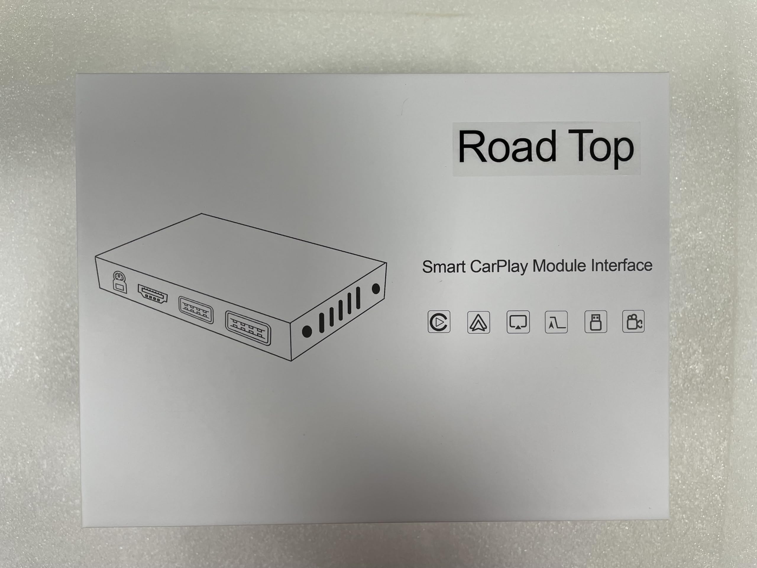 Road Top Wireless CarPlay & Android Auto Adapter for Mercedes Benz C-Class & GLC-Class W205 (2016-2018) with NTG5.0 - Supports MirrorLink, Navigation, Backup Camera & Siri - Perfect for Hands-Free Driving & Entertainment