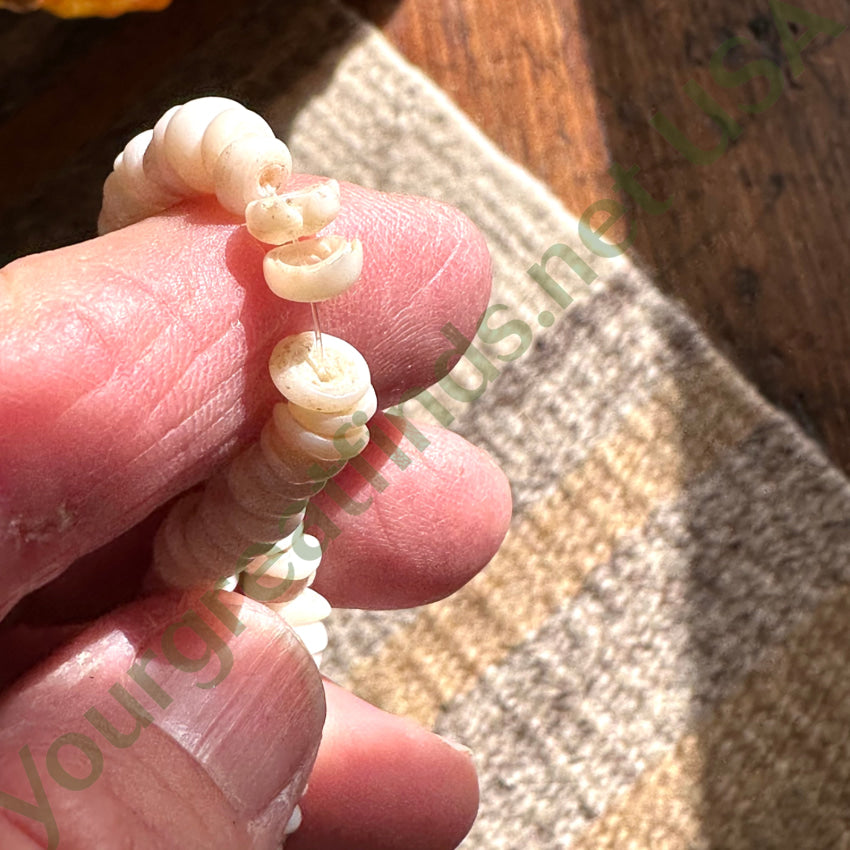 Vintage Hawaiian Puka Shell Necklace 14.5