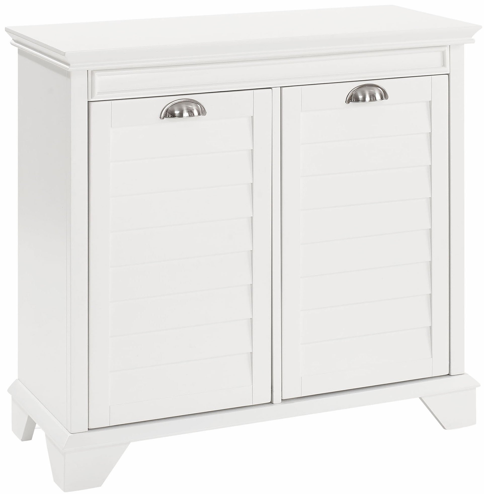Crosley Furniture Lydia Laundry Hamper with Linen Sorting Bags - White Bathroom Storage Organizer for Clothes, Towels & Home Organization | Perfect for Bedroom, Laundry Room & Bathroom Storage Solutions