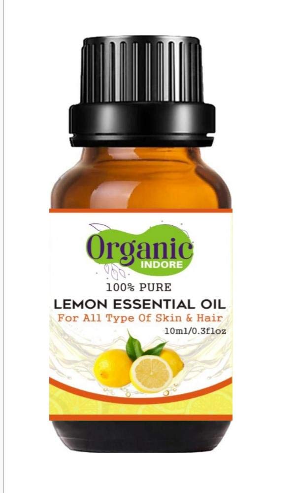 Organic Indore Lemon Oil & Orange Oil - 100% Pure Essential Oils for Aromatherapy, Skin Care & DIY Beauty Products