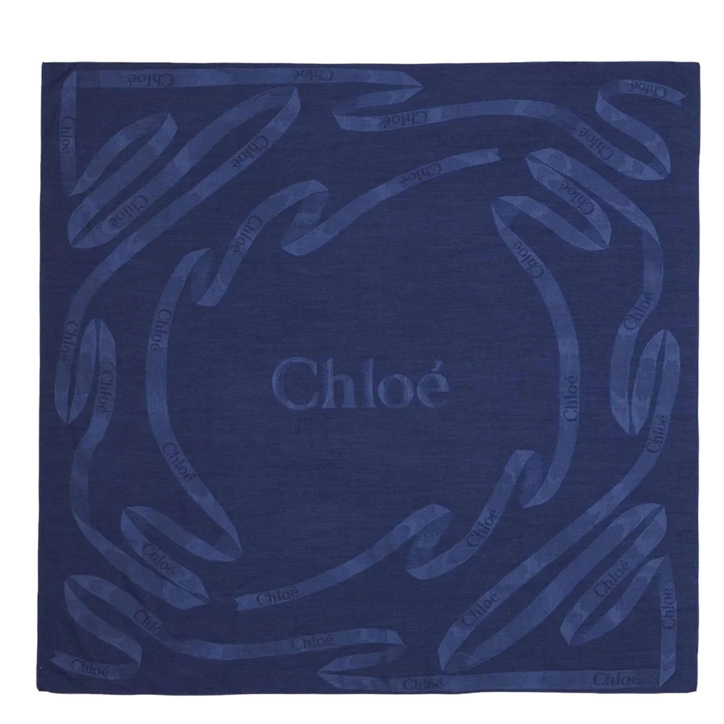 Stylish Ribbon Jacquard Denim Blue Scarf - Soft Fashion Accessory for Women & Men | Perfect for Winter, Fall & Casual Outfits