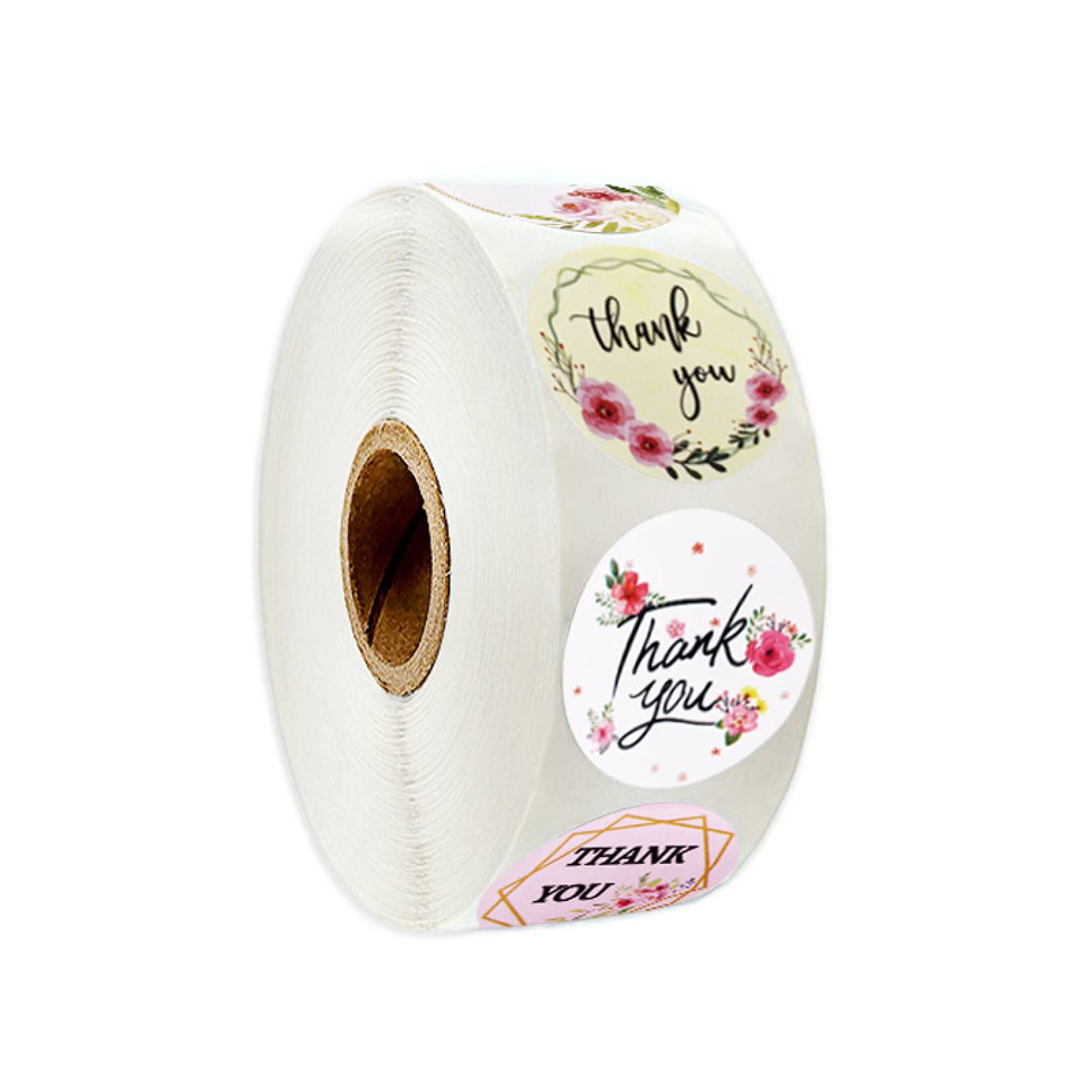 1 Inch Round Gold Foil Thank You Stickers for Small Business - Kraft Paper Stickers with 'Thank You for Supporting My Business' Message - Perfect for Packaging, Gift Wrapping & Customer Appreciation