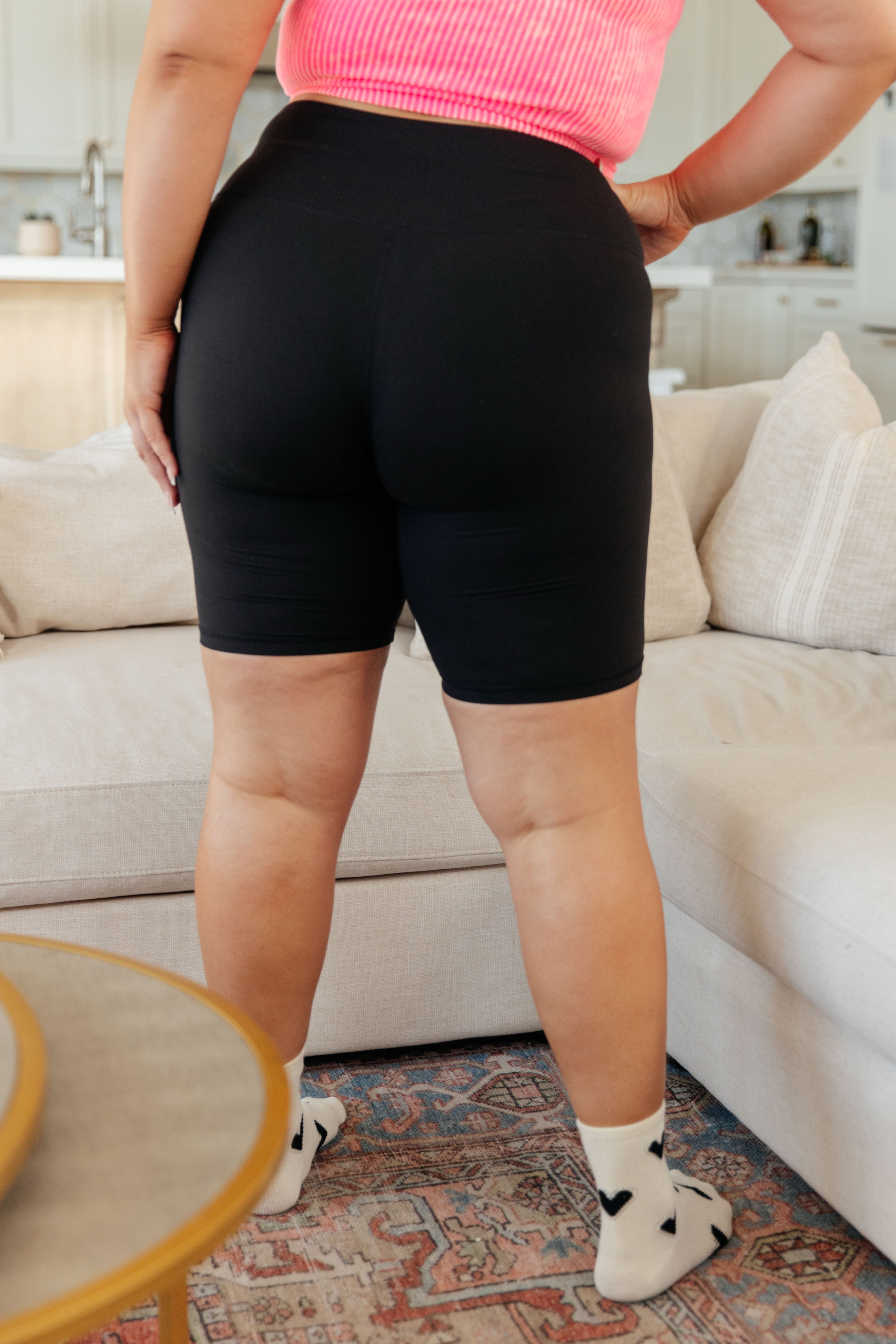 Swift Strides High Waist Biker Shorts for Women - Yoga, Running, Gym & Cycling Workout Leggings - Moisture Wicking & Tummy Control Activewear