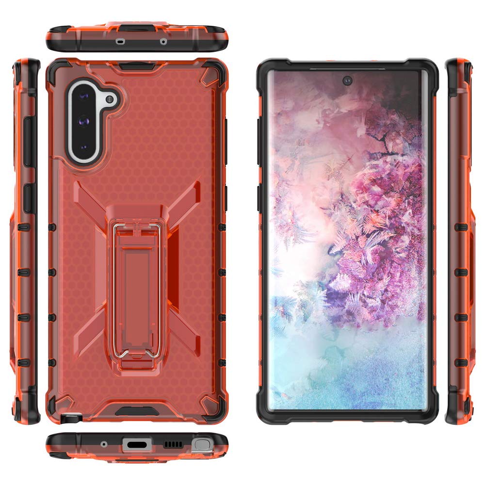 Samsung Galaxy Note 10 Clear Tinted Protective Case - Red | Shockproof Slim Cover with Scratch Resistance | Perfect for Daily Use, Travel & Outdoor Activities