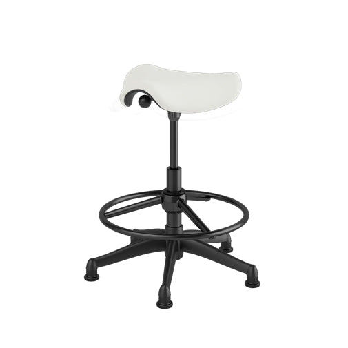 Pony Seat Stool with Graphite Frame - Kids Adjustable Step Stool for Bathroom, Kitchen & Playroom - Safe Non-Slip Toddler Standing Stool