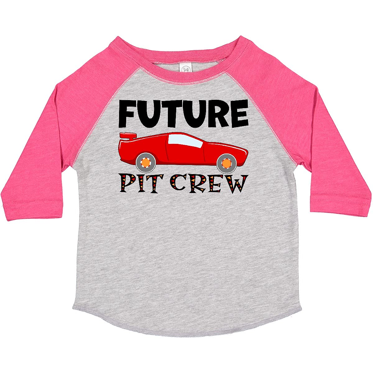 Inktastic Future Pit Crew Red Race Car Toddler T-Shirt - Cute Toddler Boys Racing Tee for Car Lovers - Perfect for Birthday Parties, Races & Playdates
