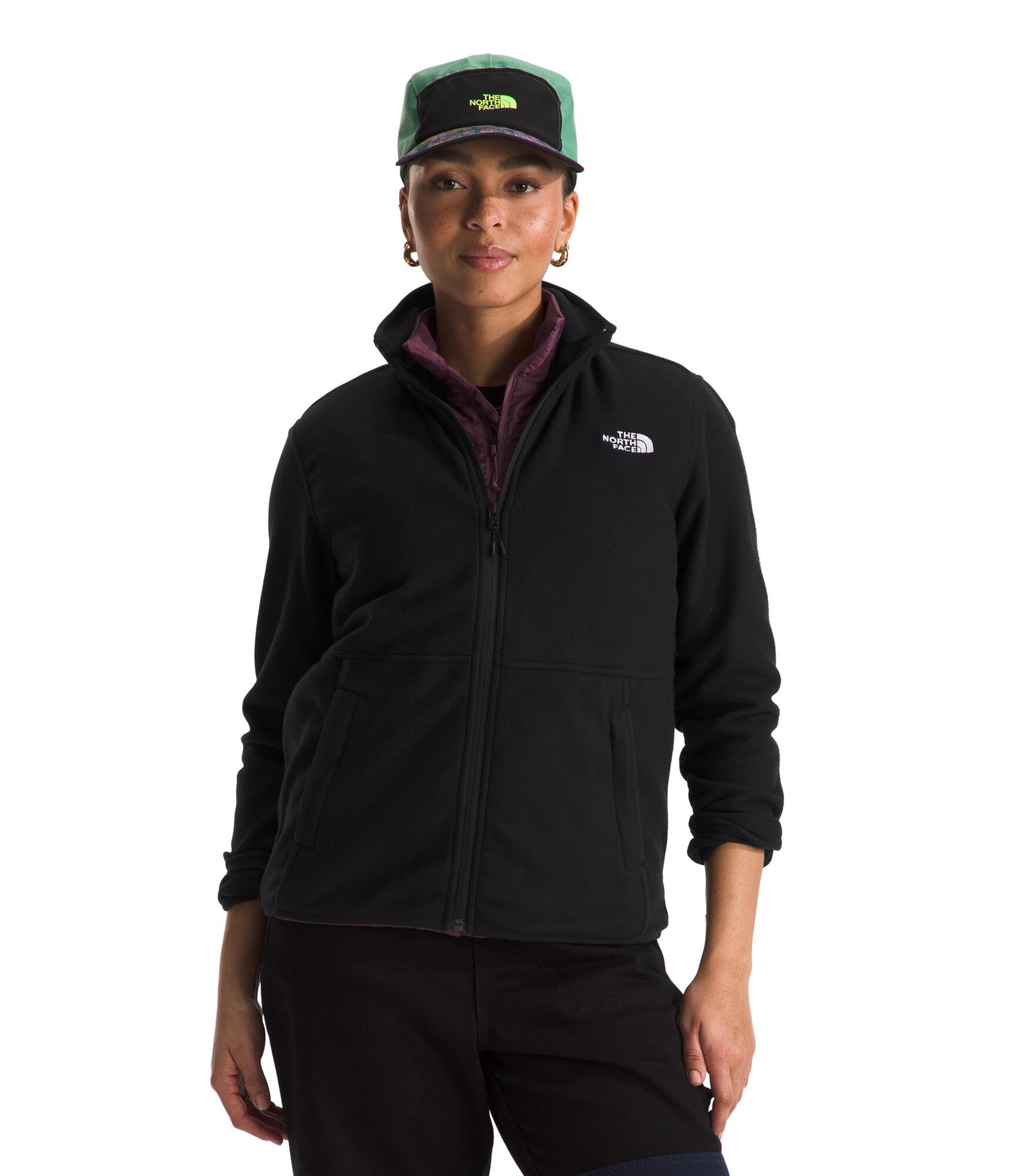 The North Face Women's Glacier Fleece Jacket - Warm Winter Fleece Pullover for Hiking, Camping & Outdoor Activities (Standard & Plus Sizes Available)