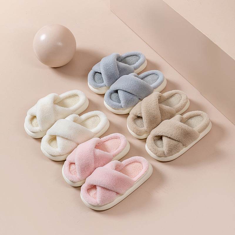 CozyTwist: Ultra Soft Criss Cross Cloud Slippers for Women - Comfortable House Shoes for Relaxing at Home, Lounging & Yoga