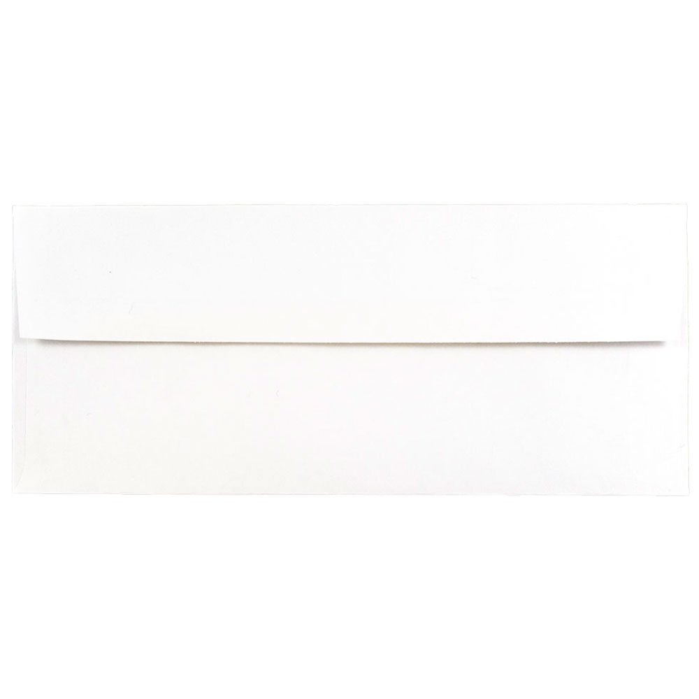 JAM PAPER 3 7/8 x 8 1/8 Inch Silver Foil Lined White Invitation Envelopes - Bulk Pack of 500 - Perfect for Wedding Invitations, Greeting Cards, and Business Correspondence