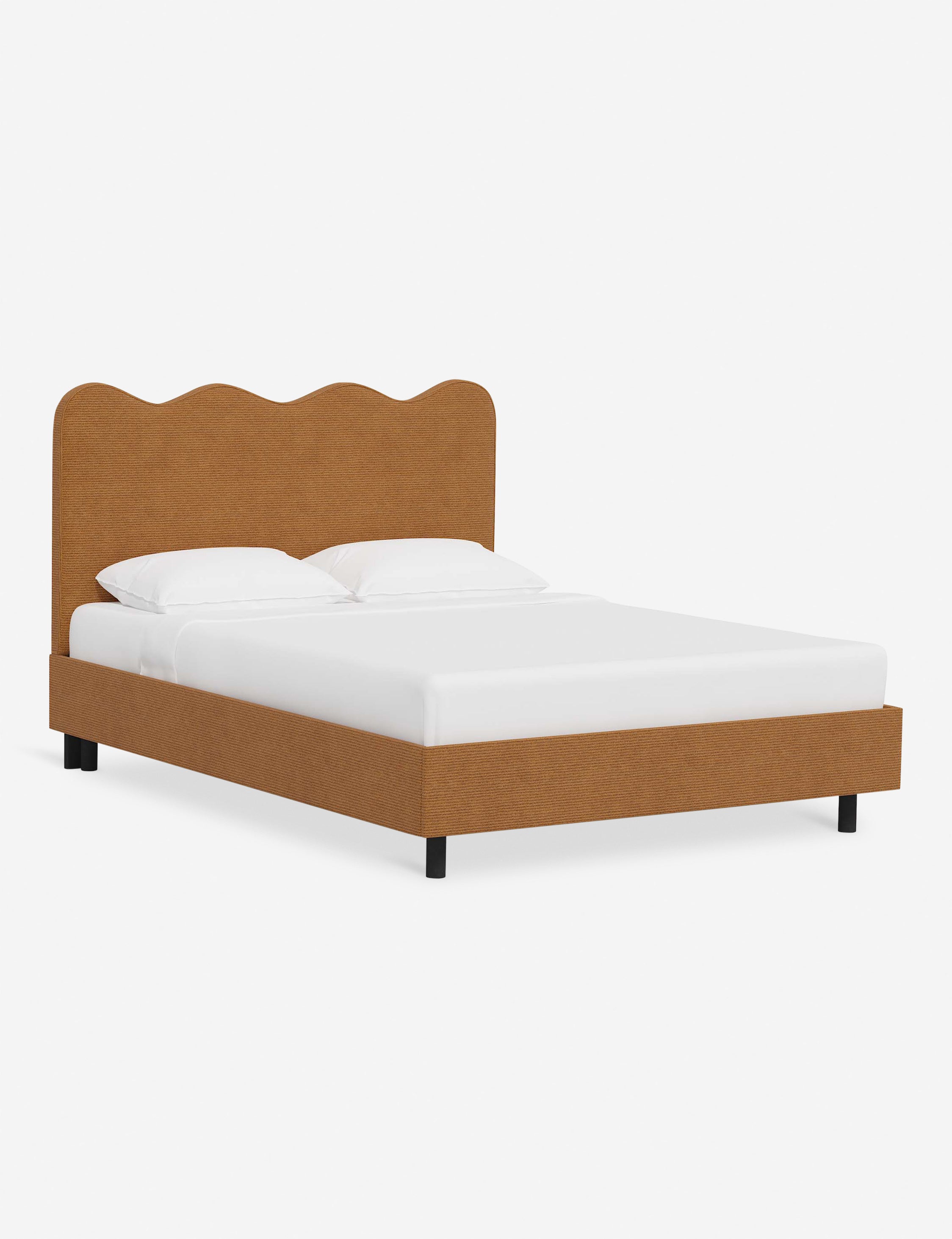 Modern Clementine Platform Bed Frame - Queen Size, Wooden Slat Support, Sturdy & Minimalist Design - Perfect for Bedrooms, Guest Rooms & Small Spaces