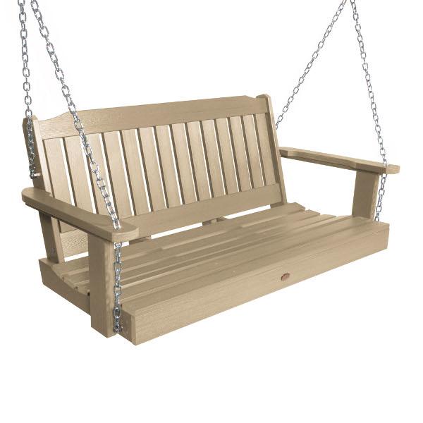 Lehigh 4ft Swing and Coffee Table - Versatile Indoor/Outdoor Furniture for Patio, Living Room, or Office Use