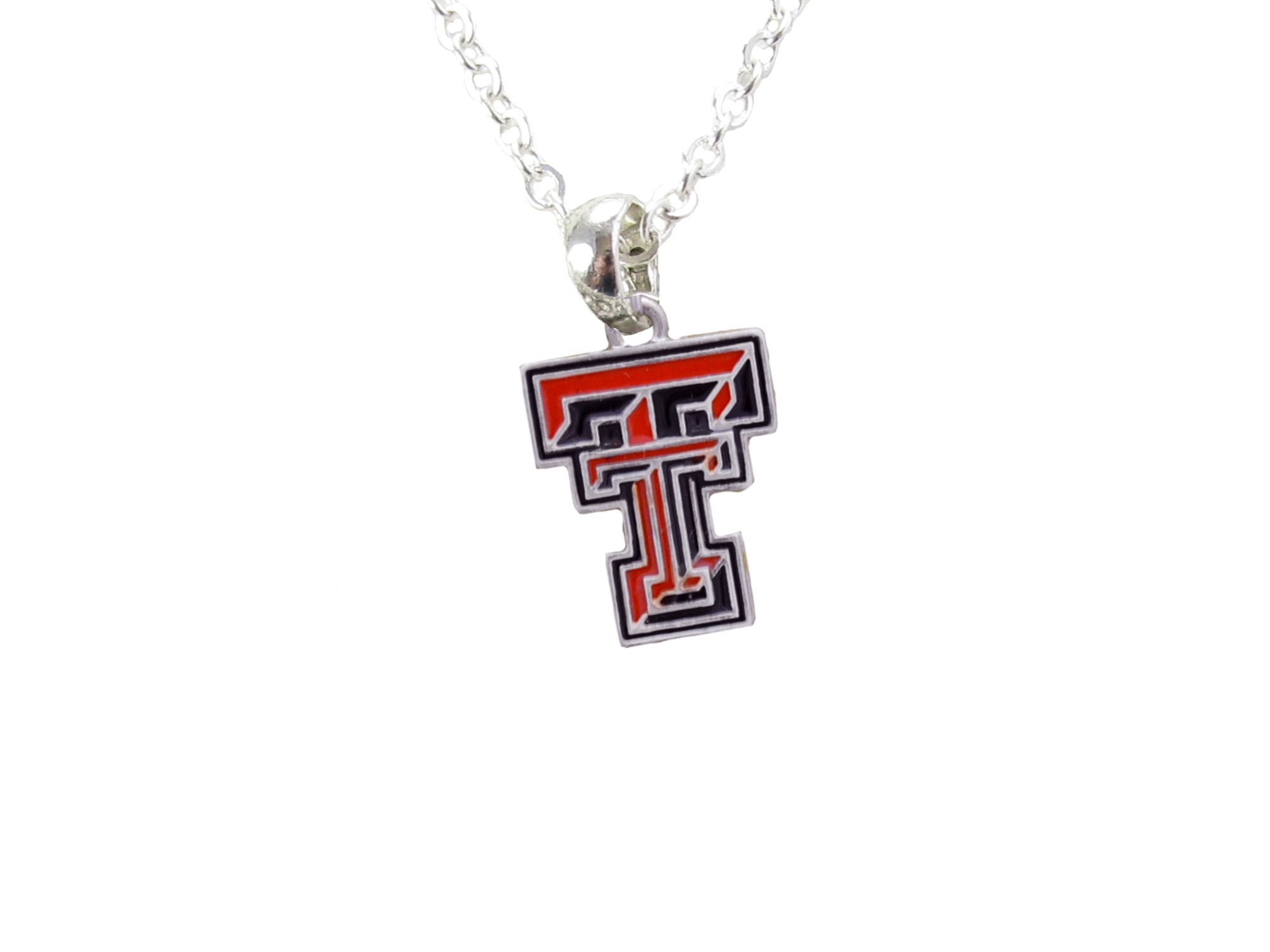 Texas Tech Red Raiders Iridescent Red & Black Charm Necklace - Officially Licensed College Sports Jewelry for Women & Fans - Perfect for Game Day, Tailgating & School Spirit Accessories