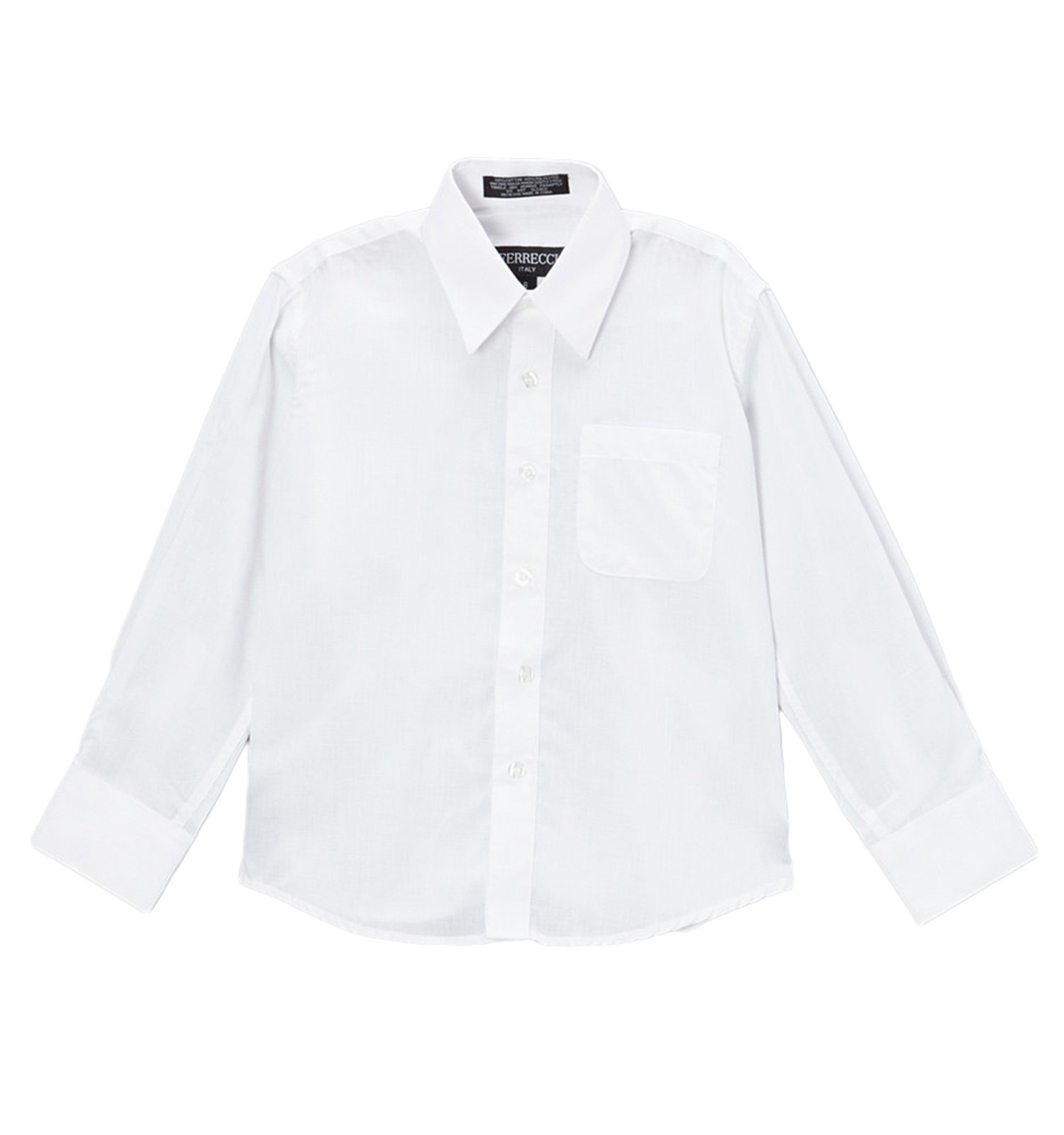 Ferrecci Boys Premium Poly Cotton Dress Shirt - Formal Kids Shirt for School, Church & Special Occasions | Comfortable & Stylish Button Down Shirt for Boys