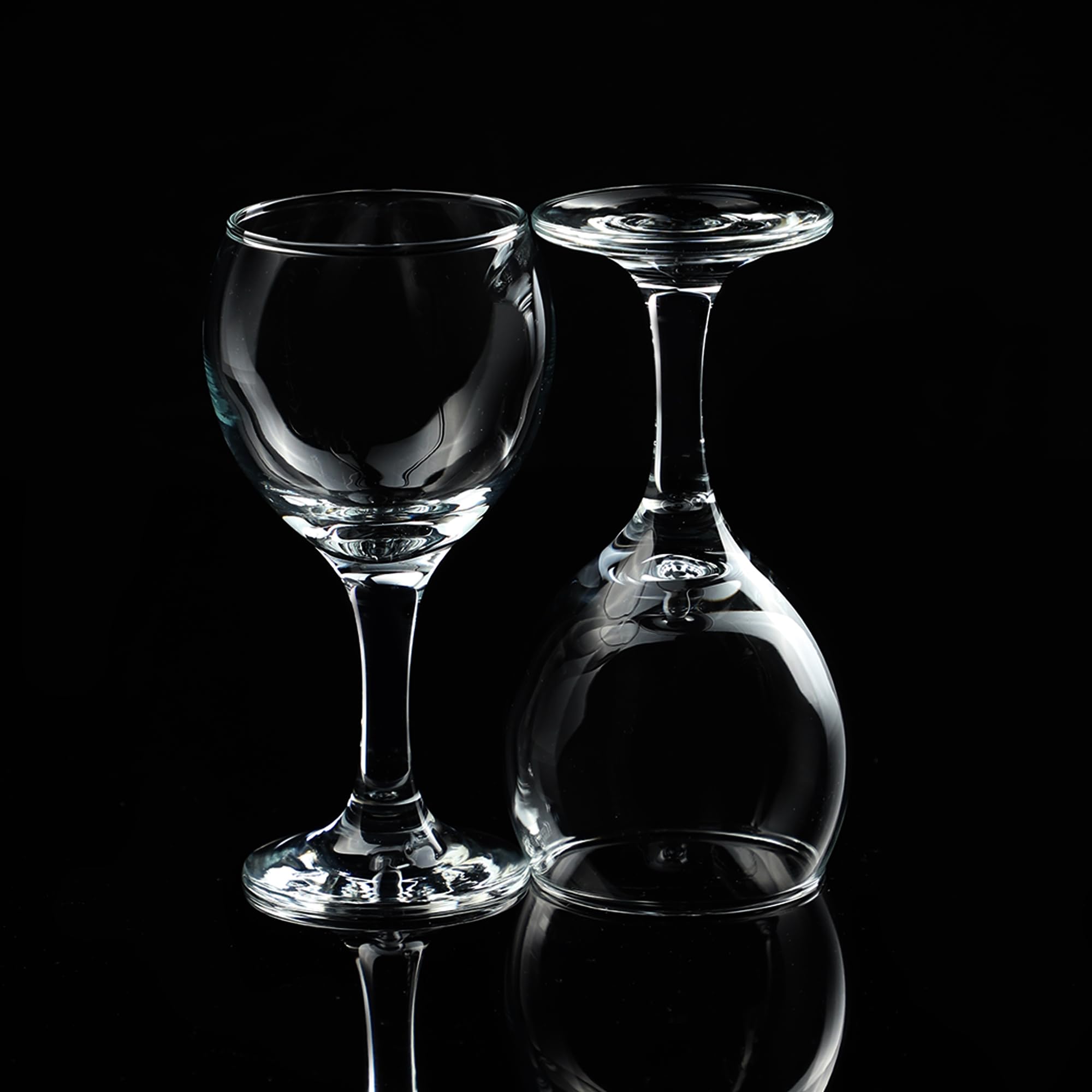 Premium KADAX Wine Glasses Set - 6 Elegant 260ml Dishwasher Safe Crystal Clear Glasses for Red Wine, White Wine & Sparkling Champagne - Perfect for Dinner Parties, Weddings & Home Entertaining