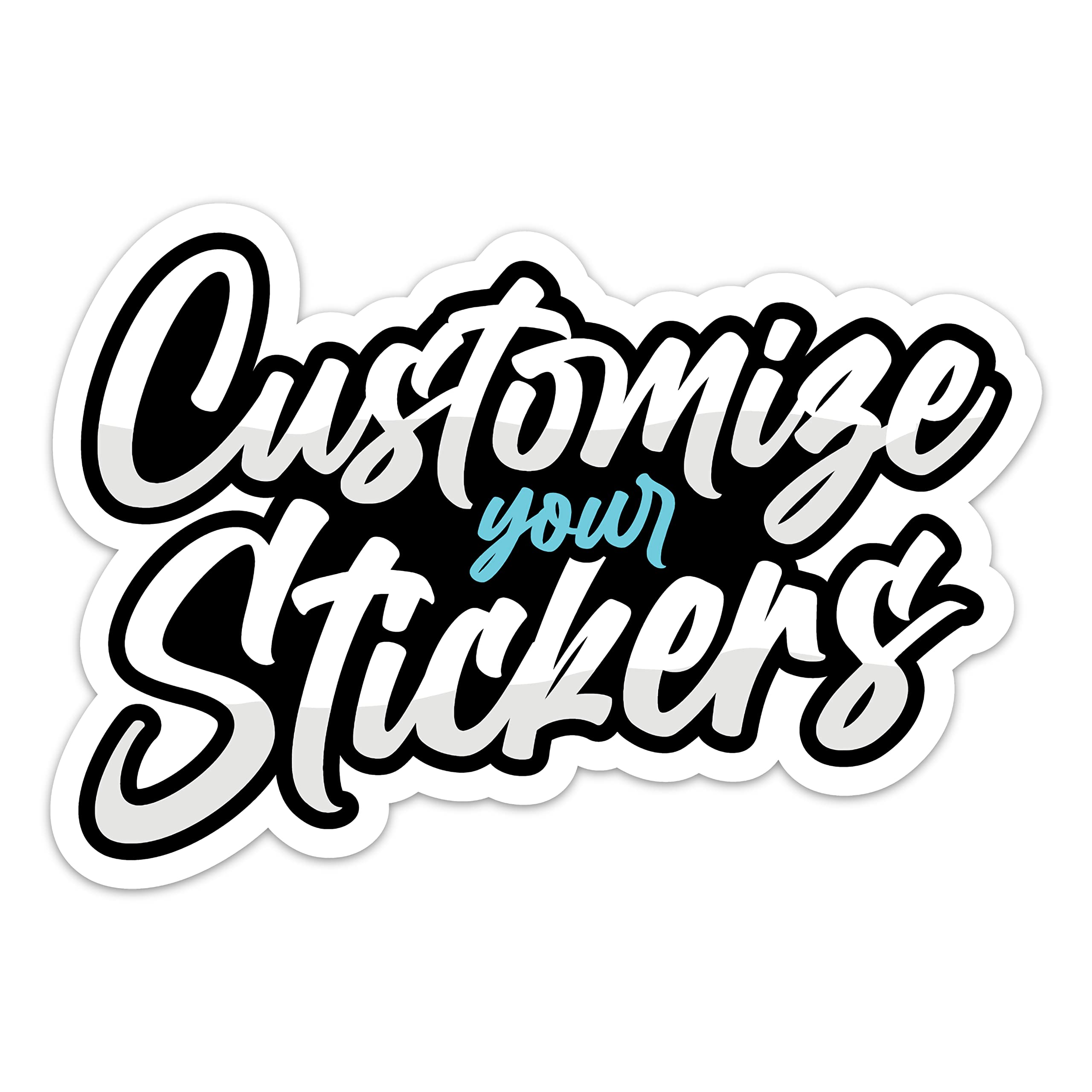 Custom Business Logo Stickers - Waterproof, Scratch-Resistant Laminated Labels - Personalized Die-Cut Stickers (5
