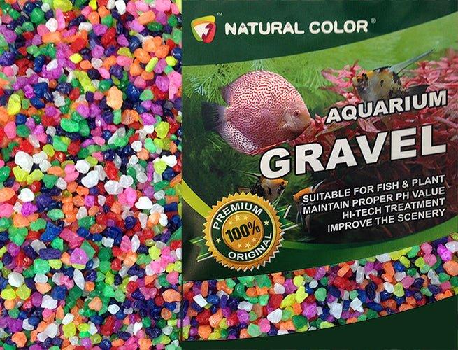 4-6mm Mixed Color Aquarium Gravel for Fish Tank - 5kg Natural Decorative Substrate | Perfect for Freshwater & Saltwater Tanks, Aquascaping, and Betta Fish Habitats