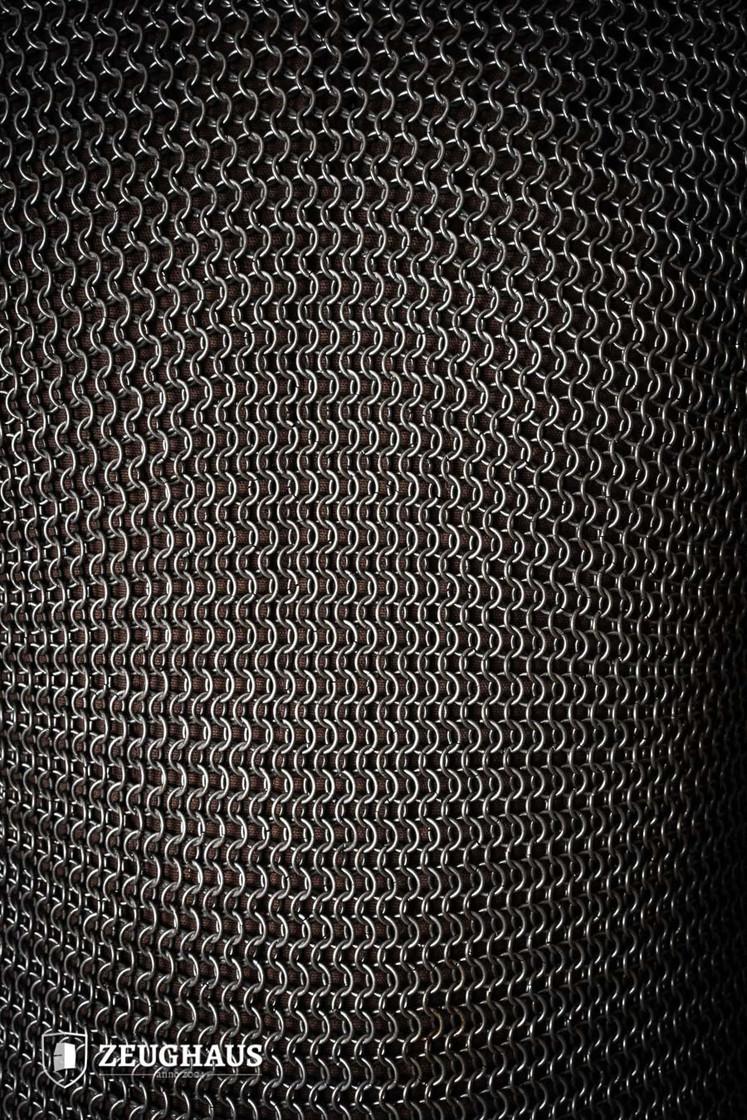Chainmail Hauberk Armor - 9mm Steel Round Ring Medieval Knight Costume for LARP, Cosplay & Renaissance Fairs | Oil-Finished for Durability & Authentic Look