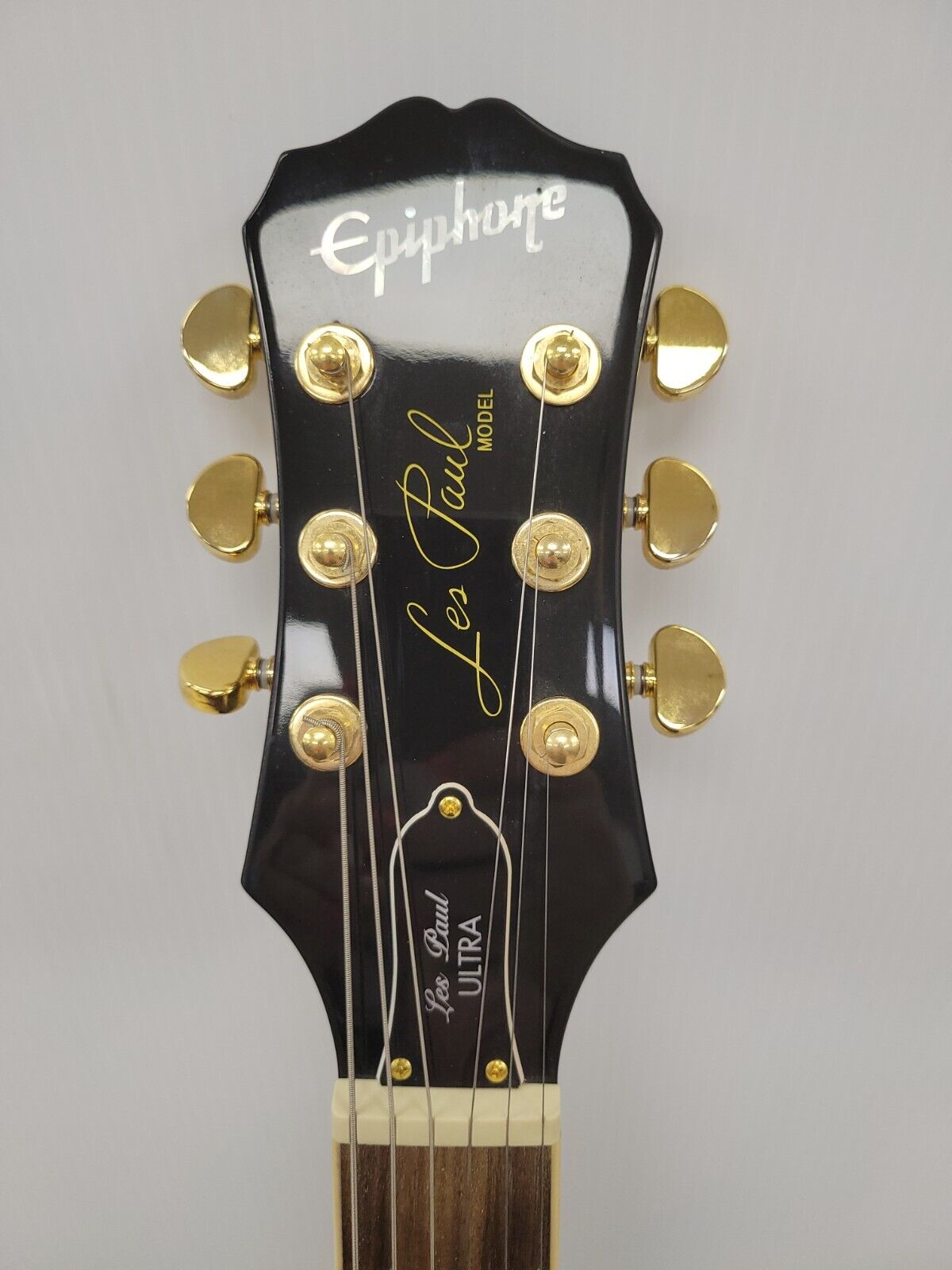 Epiphone Les Paul Ultra Midnight Ebony Electric Guitar - Professional Quality for Rock, Blues & Stage Performance